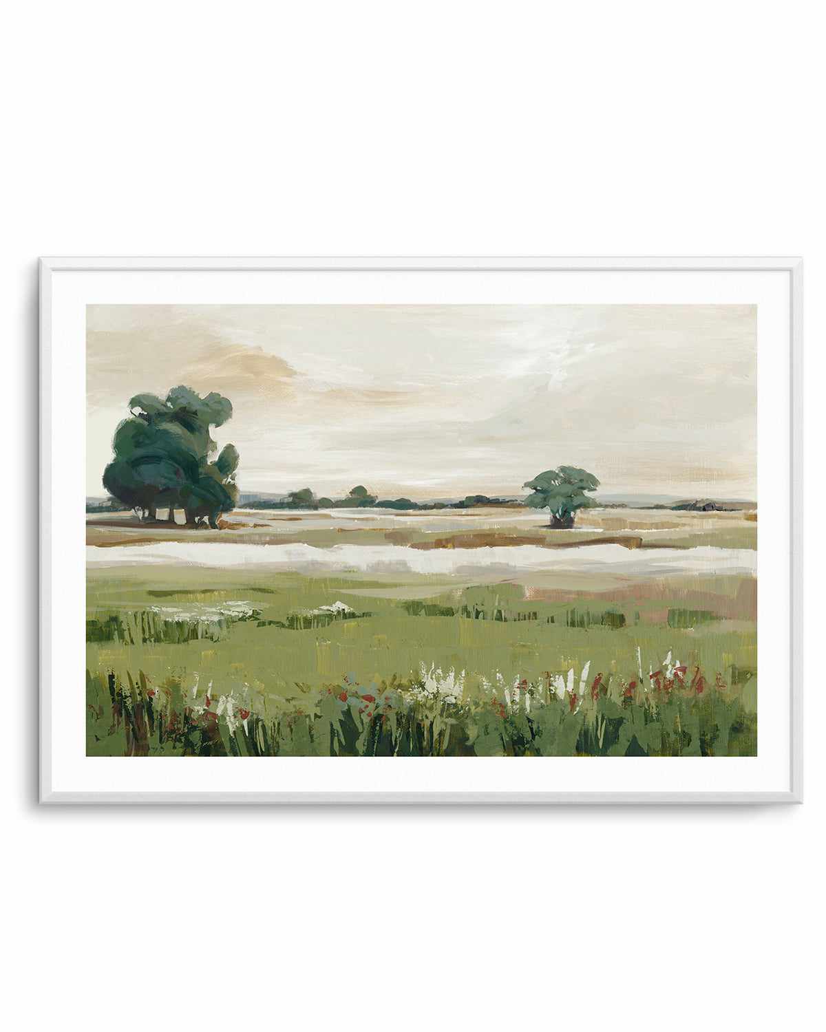 Green Meadow Foresttif Art Print