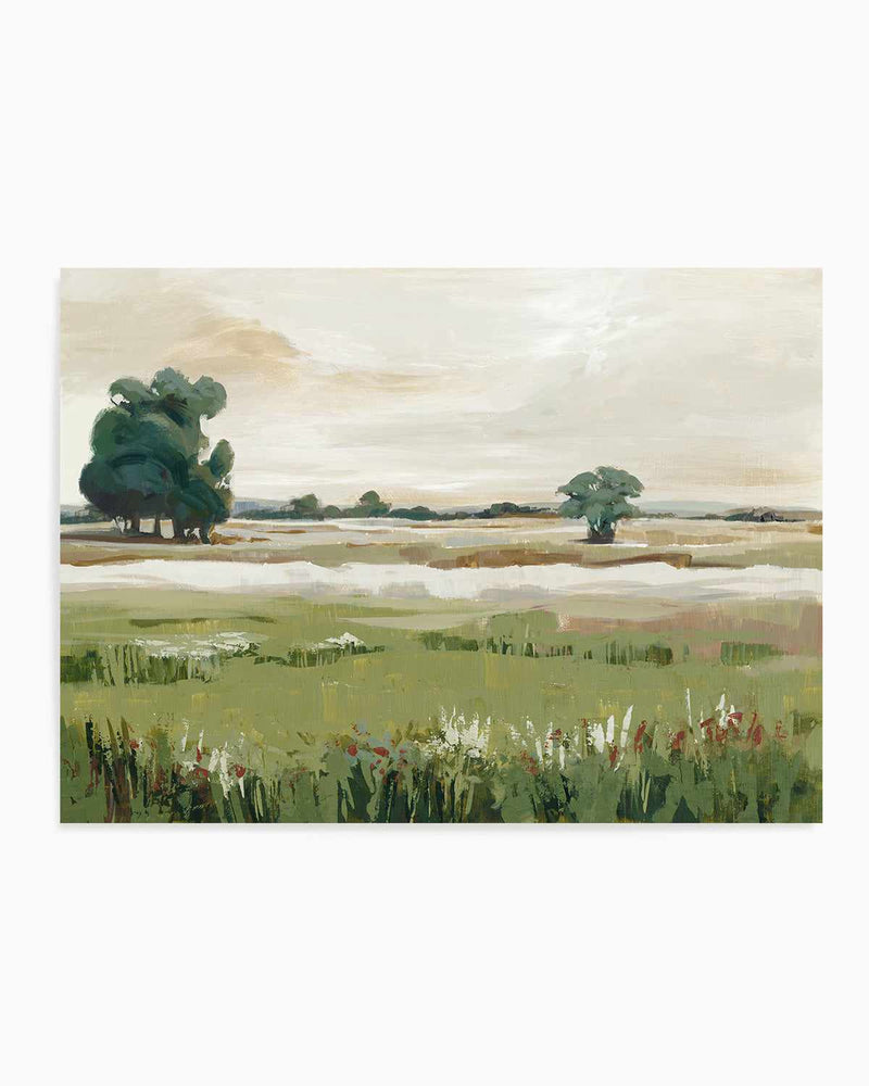 Green Meadow Foresttif Art Print