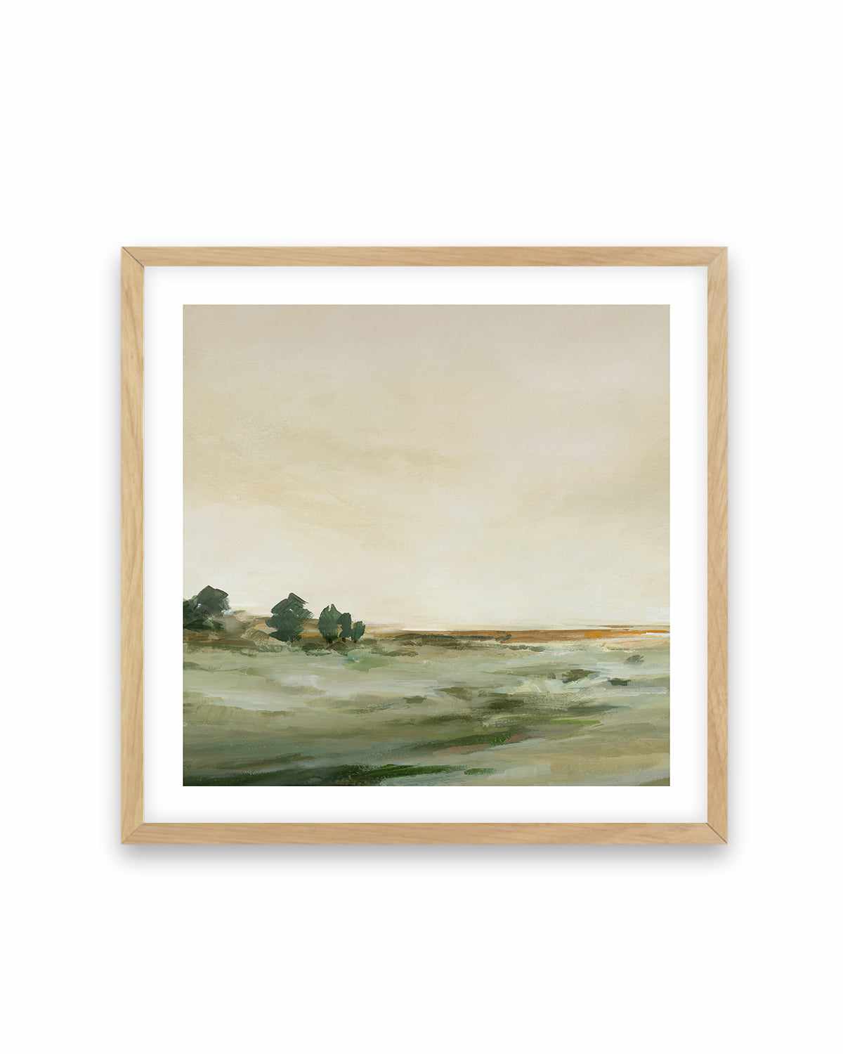 Green Meadow Left SQ Art Print