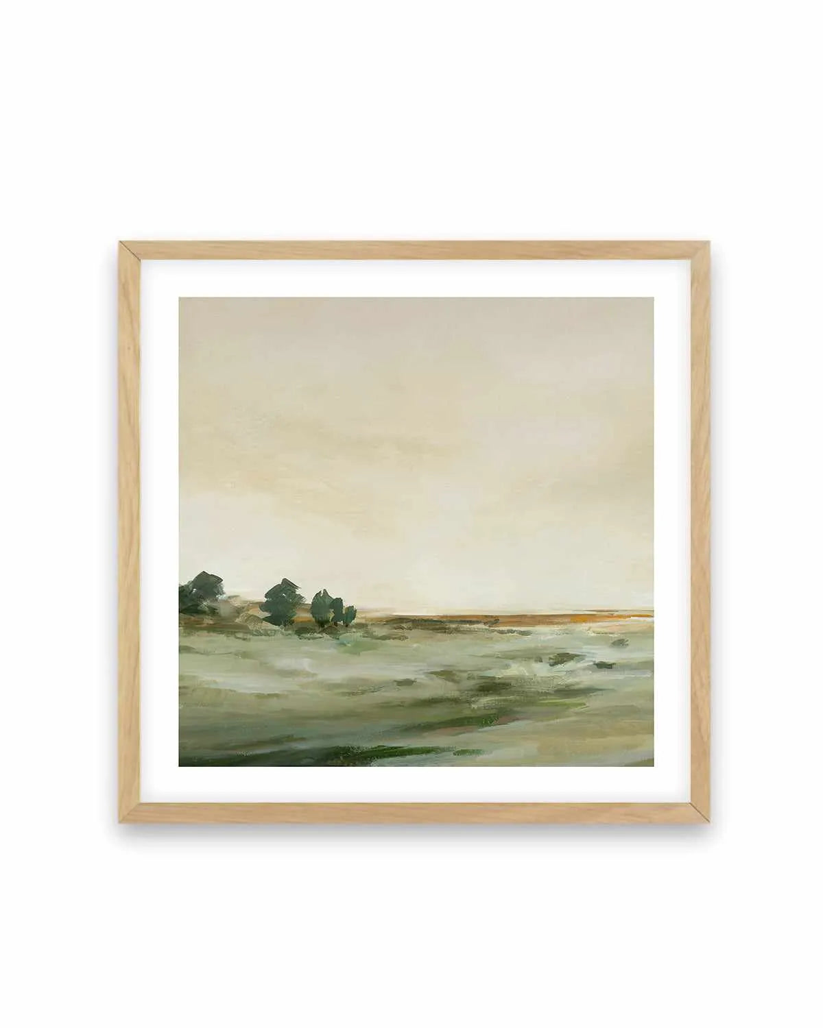 Green Meadow Left SQ Art Print from Olive et Oriel where you can shop wallpaper and artworks online
