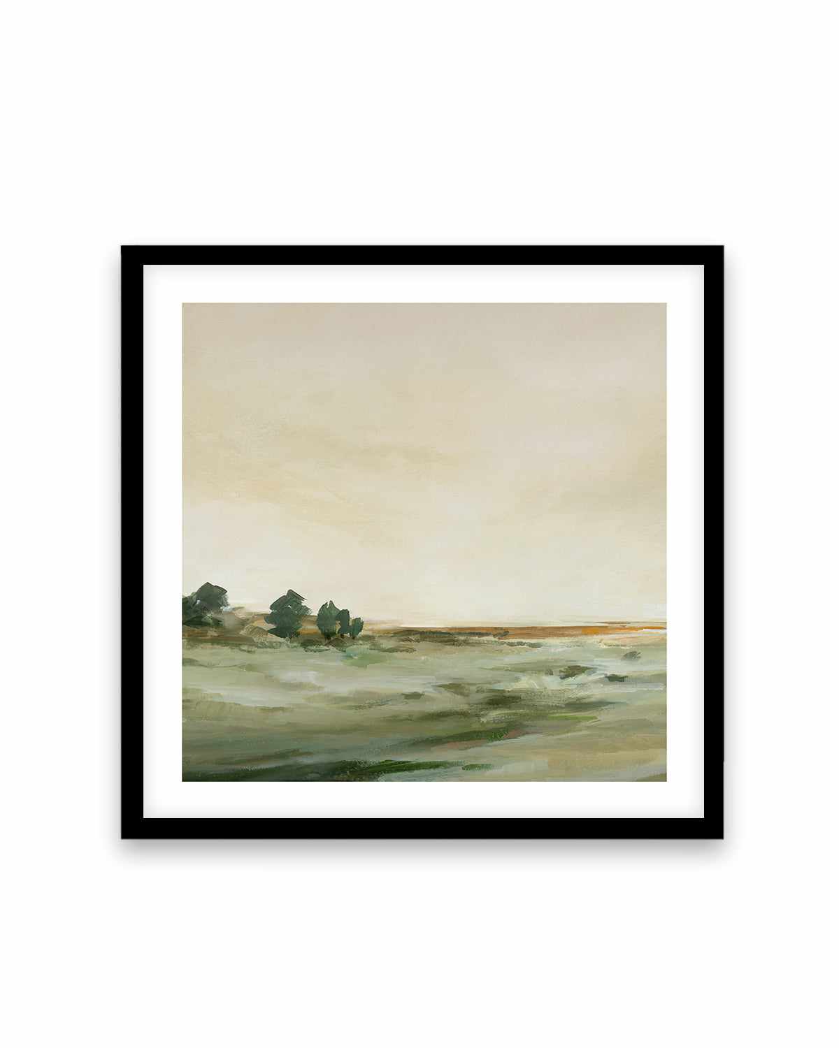 Green Meadow Left SQ Art Print