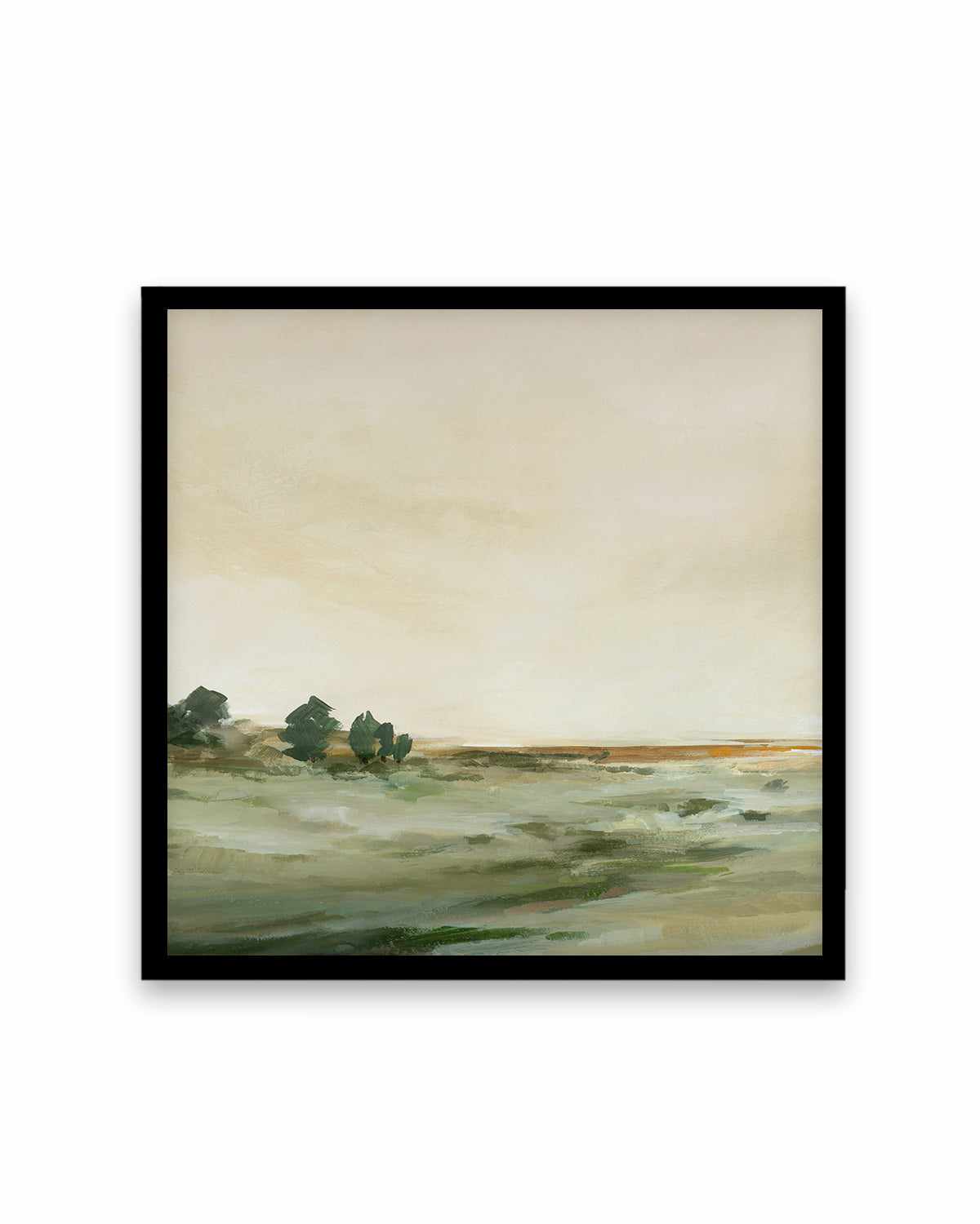 Green Meadow Left SQ Art Print