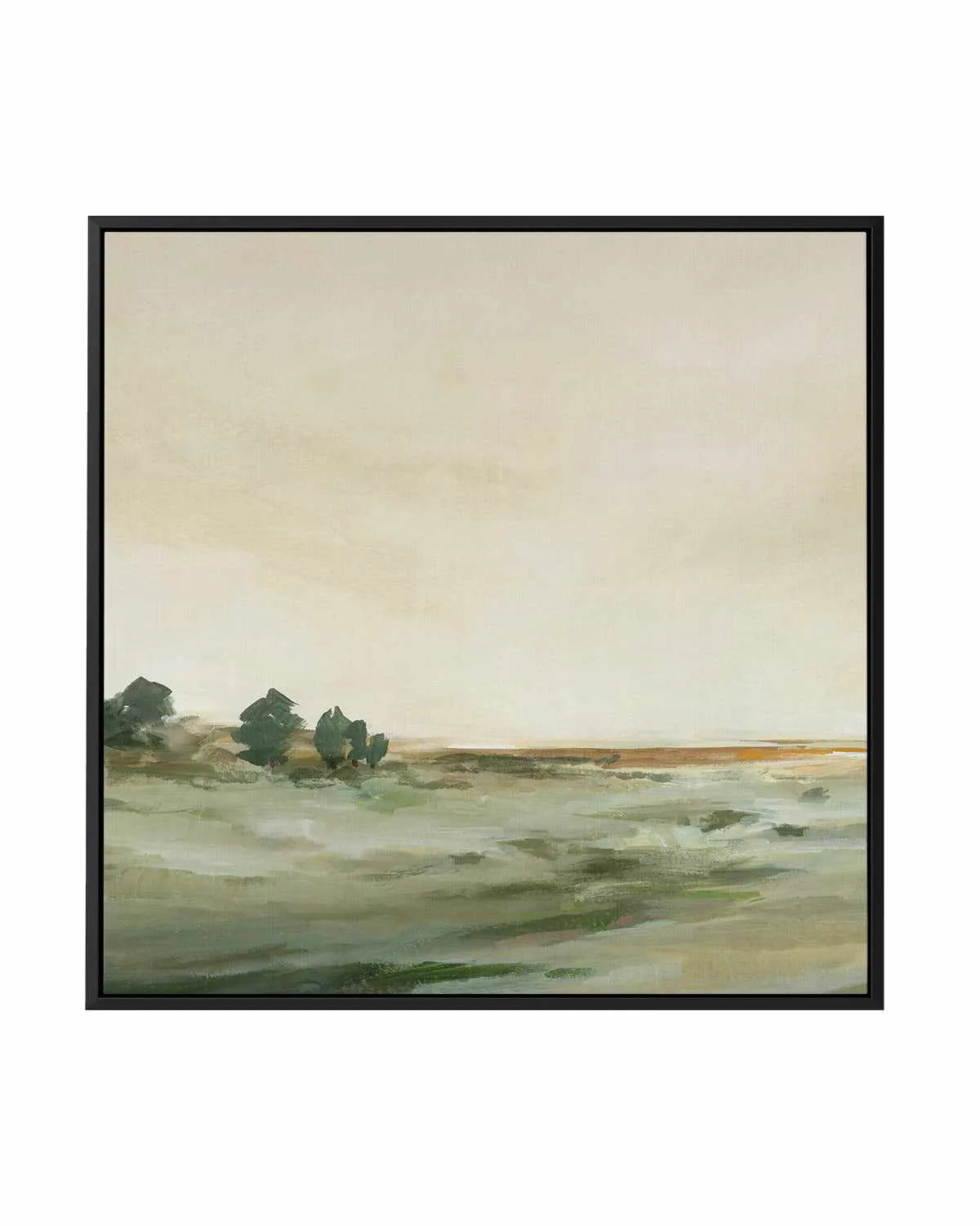 Green Meadow Left SQ | Framed Canvas Art Print from Olive et Oriel where you can shop wallpaper and artworks online