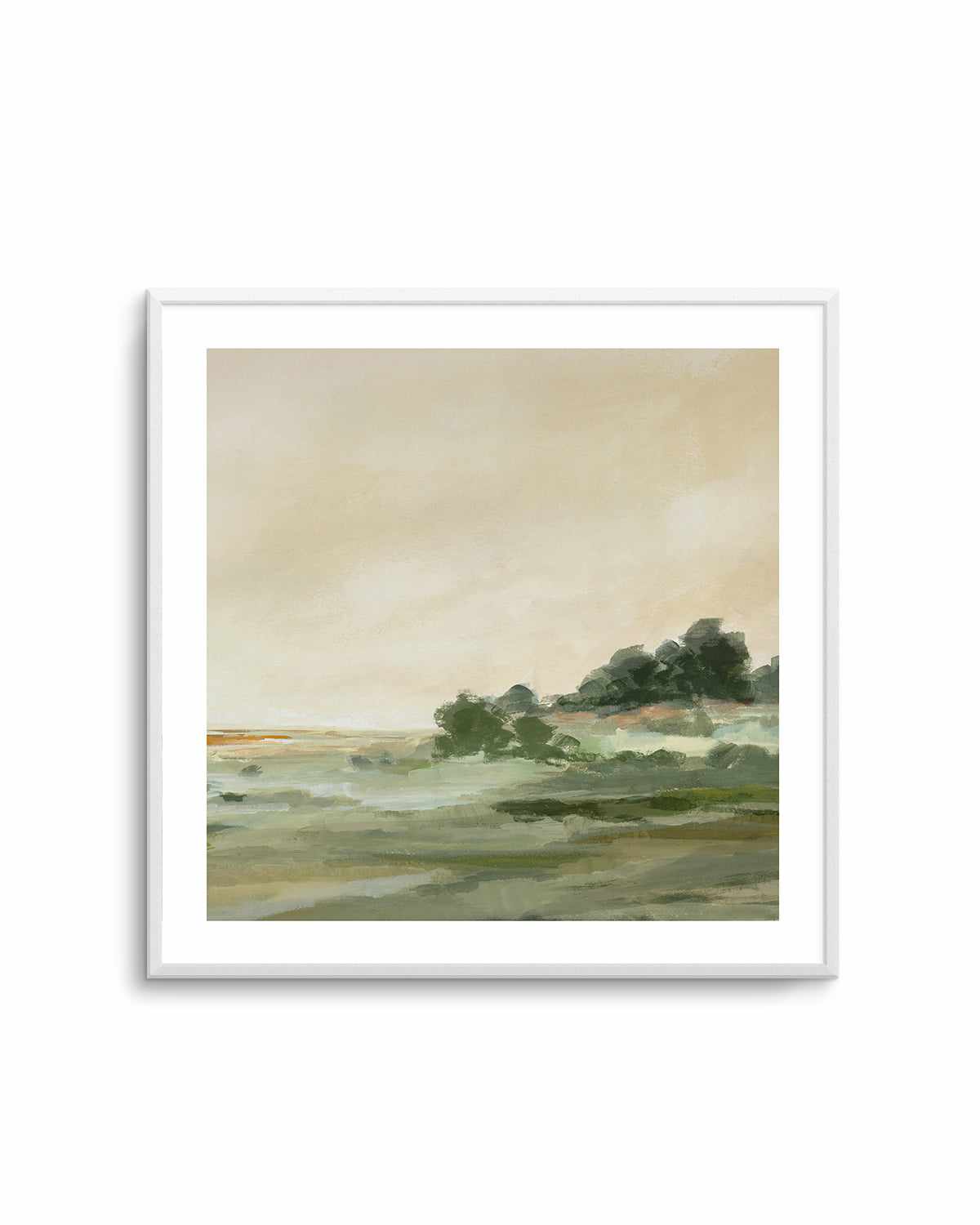 Green Meadow Right SQ Art Print