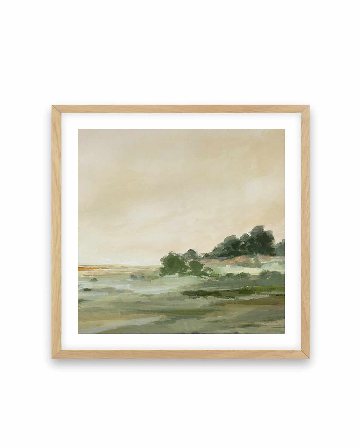 Green Meadow Right SQ Art Print