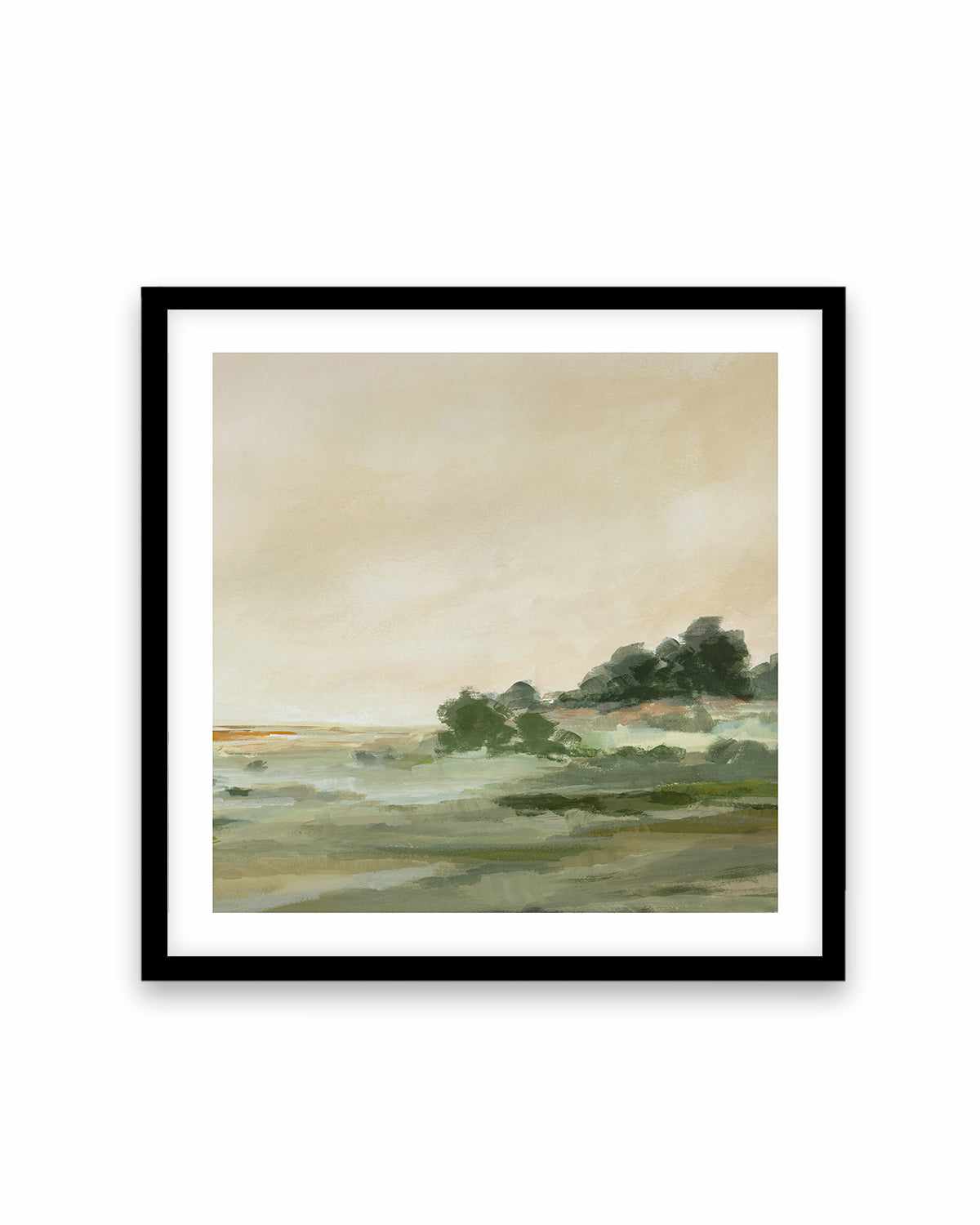 Green Meadow Right SQ Art Print