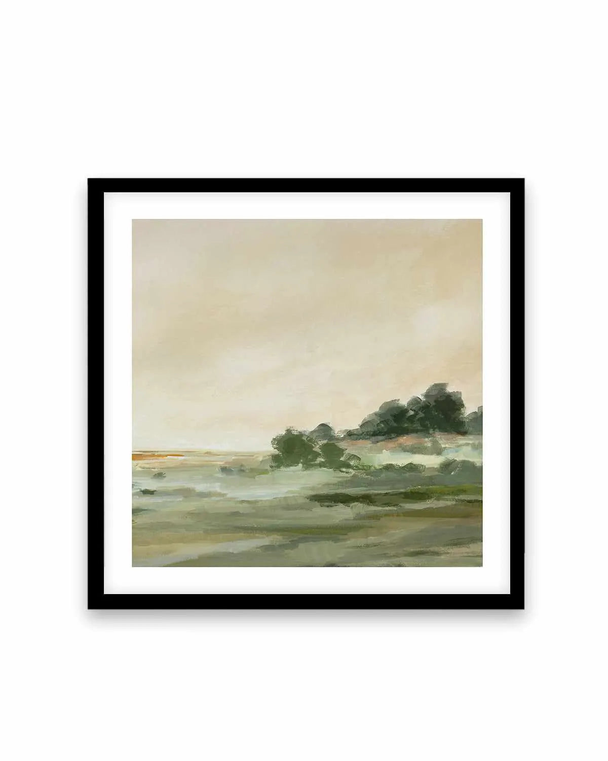 Green Meadow Right SQ Art Print from Olive et Oriel where you can shop wallpaper and artworks online