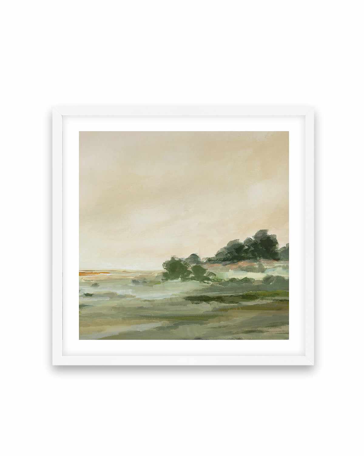 Green Meadow Right SQ Art Print