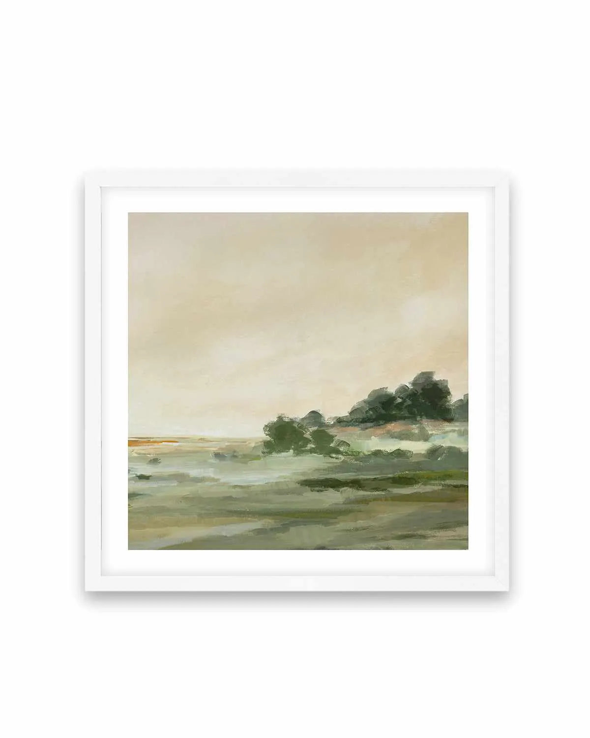 Green Meadow Right SQ Art Print from Olive et Oriel where you can shop wallpaper and artworks online