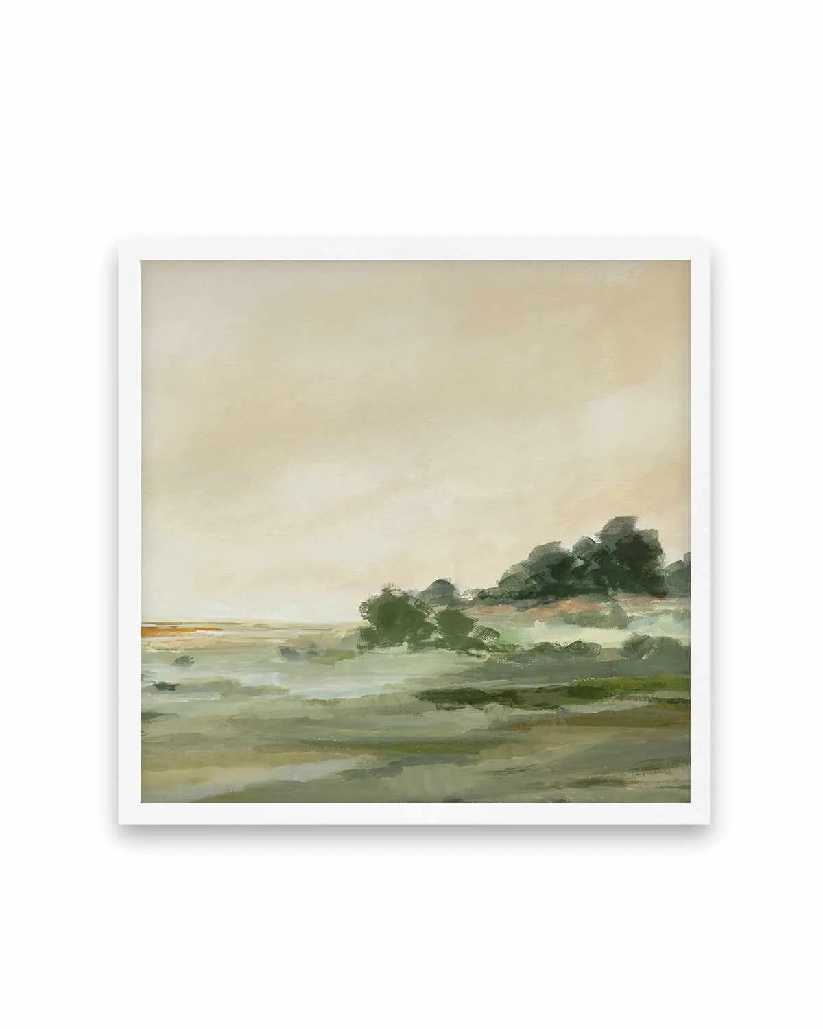 Green Meadow Right SQ Art Print from Olive et Oriel where you can shop wallpaper and artworks online
