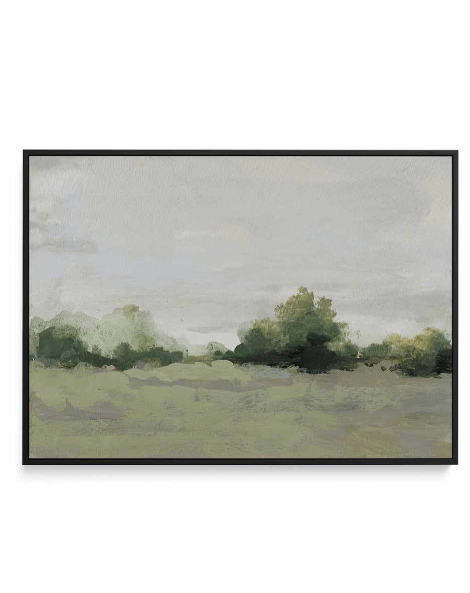 Green Meadown By Shina Choi | Framed Canvas Art Print from Olive et Oriel where you can shop wallpaper and artworks online