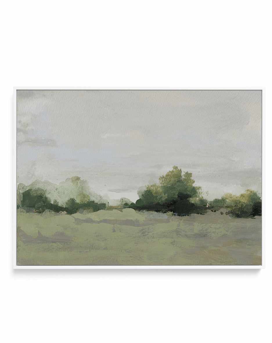 Green Meadown By Shina Choi | Framed Canvas Art Print from Olive et Oriel where you can shop wallpaper and artworks online