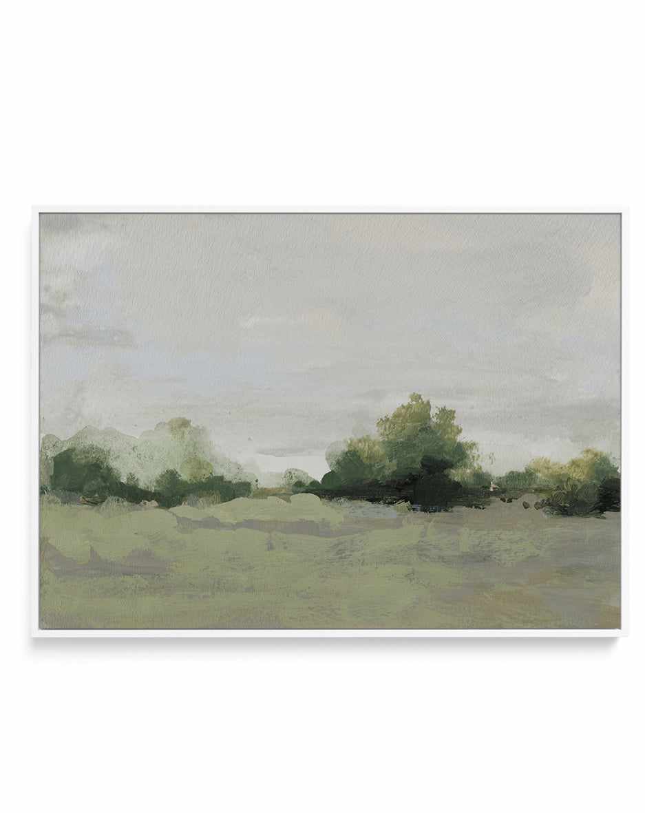 Green Meadown By Shina Choi | Framed Canvas Art Print