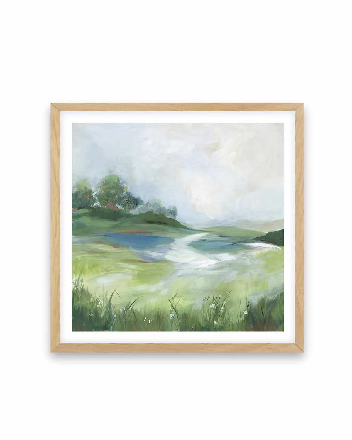 Green Mirage Road Art Print from Olive et Oriel where you can shop wallpaper and artworks online