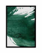 Green Paint Splash II Art Print