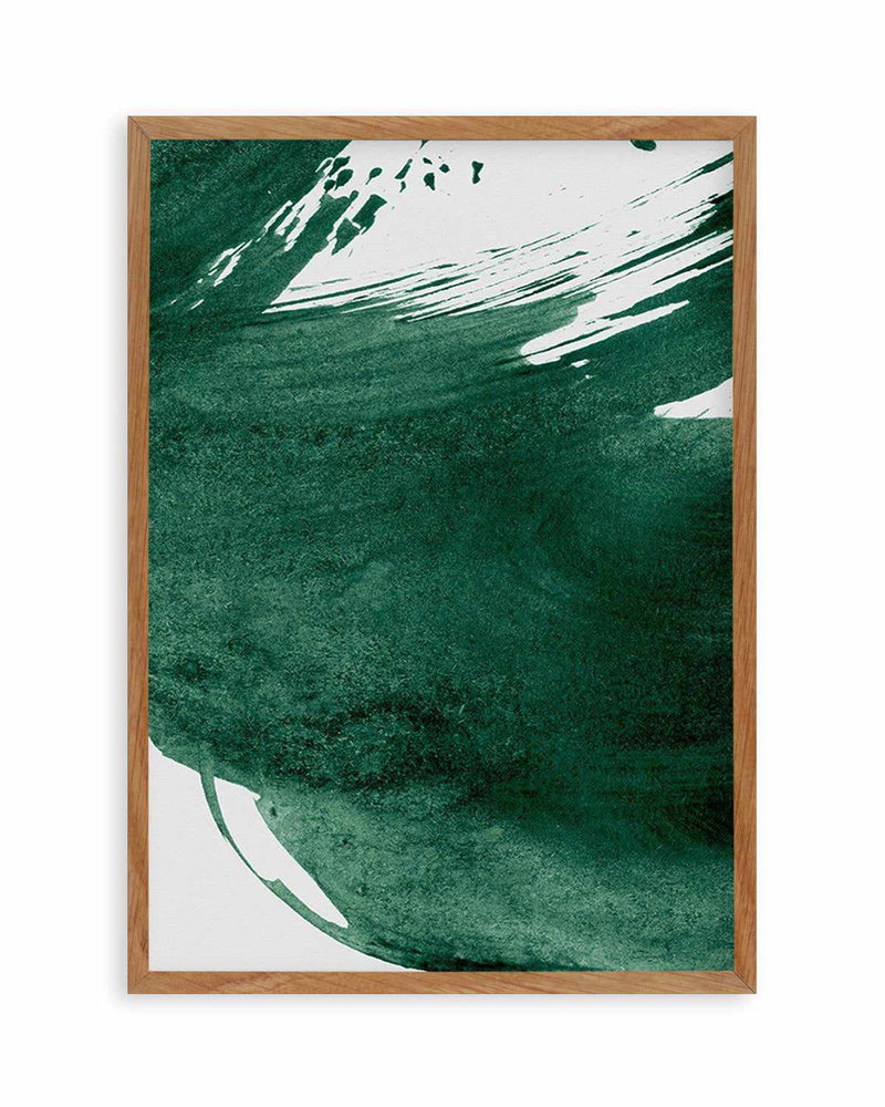 Green Paint Splash II Art Print