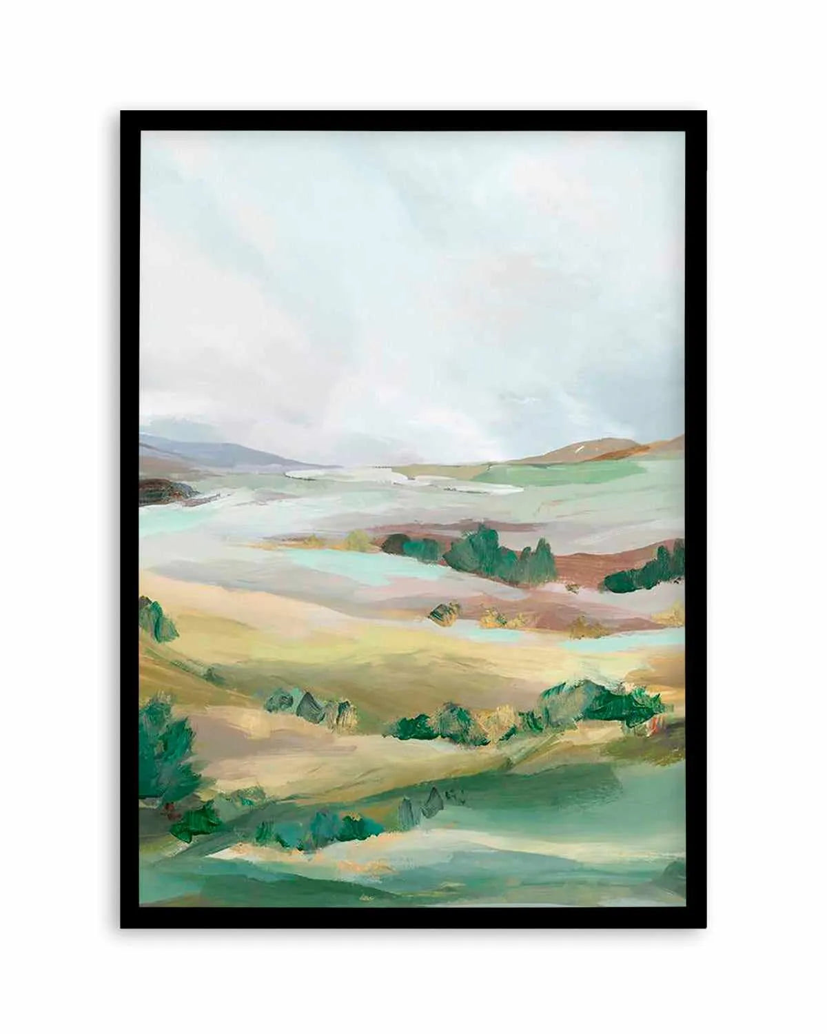 Green Pastures II Art Print from Olive et Oriel where you can shop wallpaper and artworks online