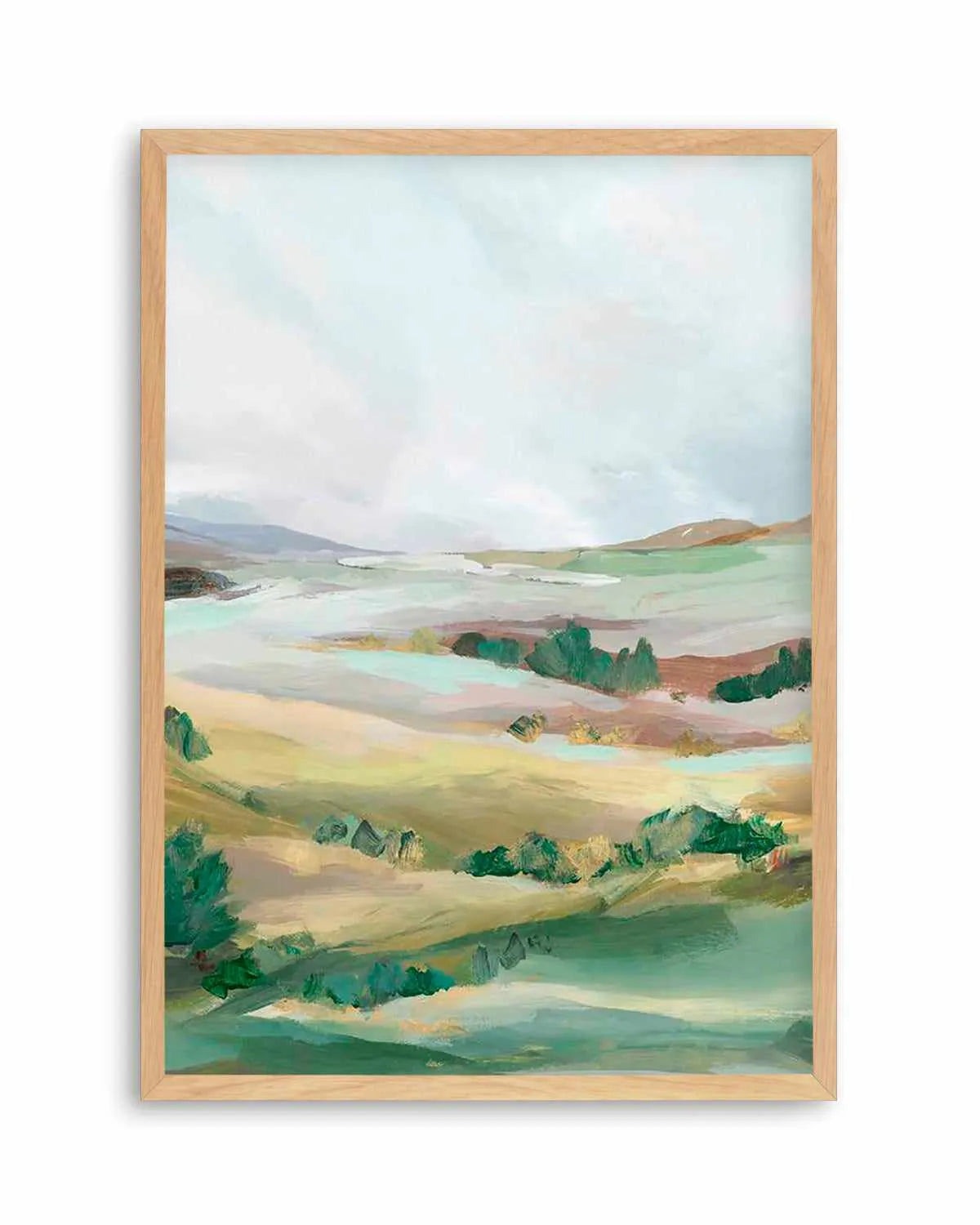 Green Pastures II Art Print from Olive et Oriel where you can shop wallpaper and artworks online