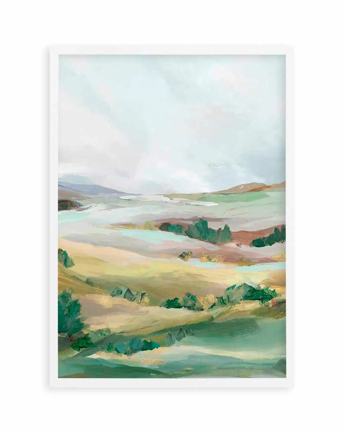Green Pastures II Art Print from Olive et Oriel where you can shop wallpaper and artworks online