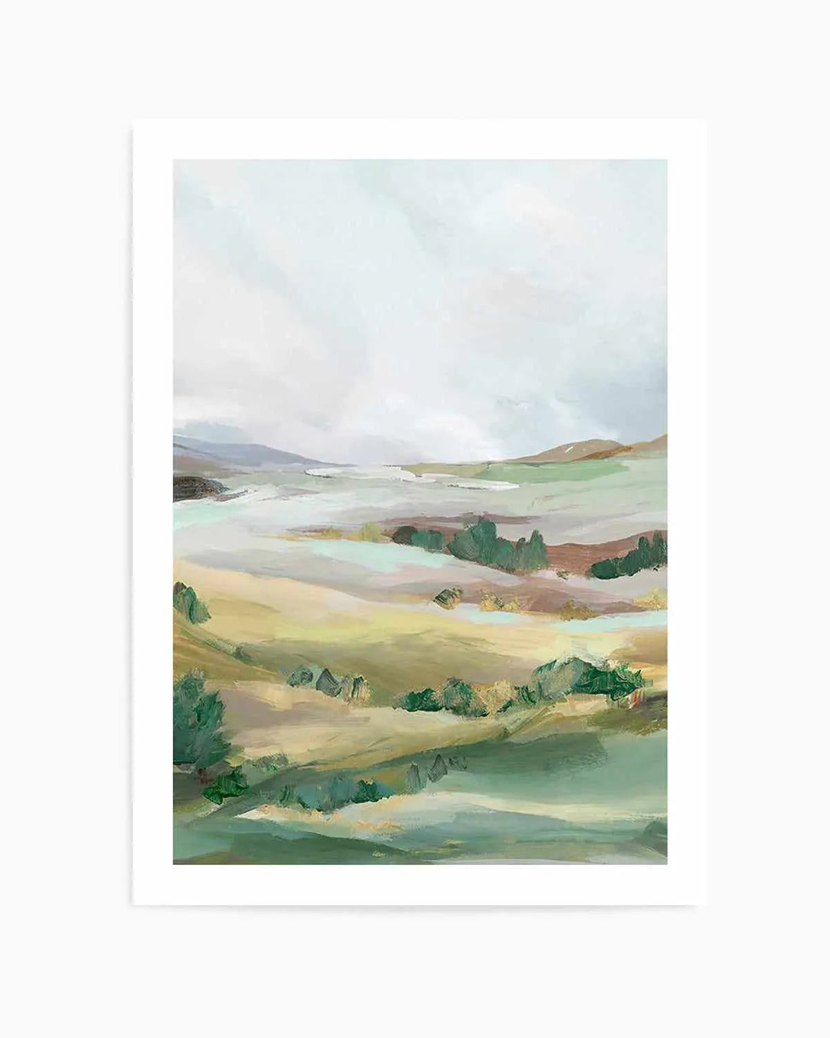 Green Pastures II Art Print from Olive et Oriel where you can shop wallpaper and artworks online