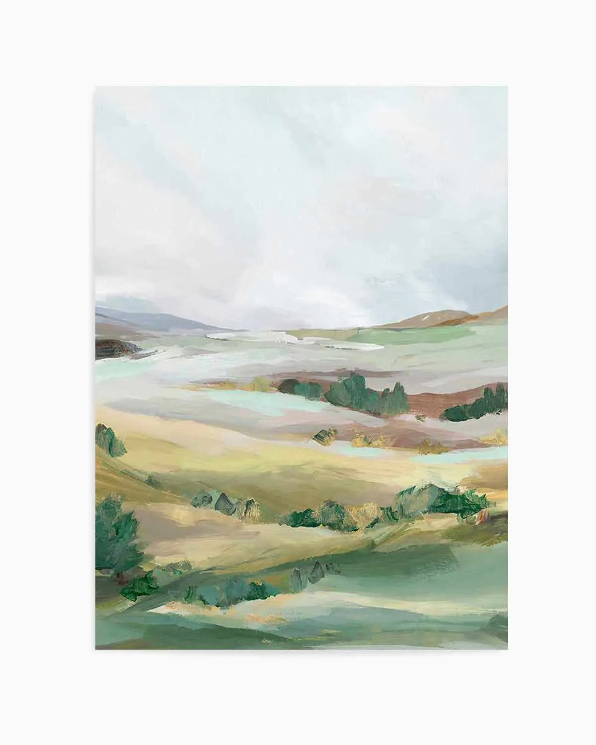 Green Pastures II Art Print from Olive et Oriel where you can shop wallpaper and artworks online