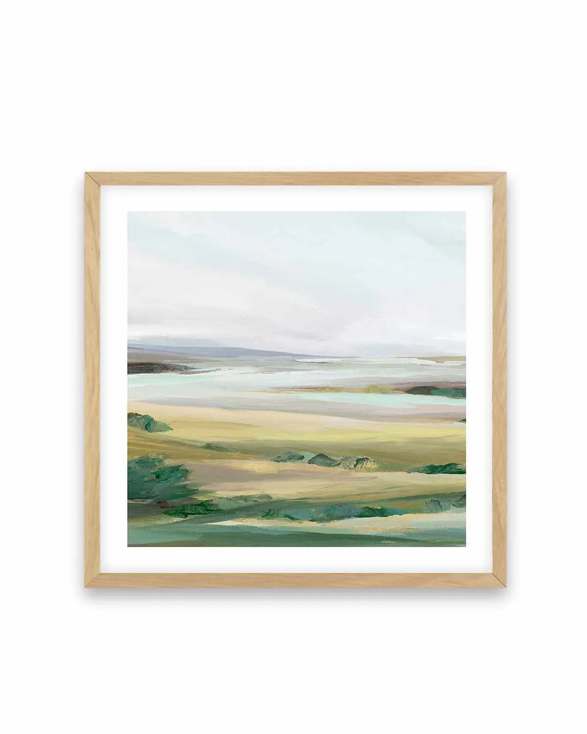 Green Pastures II Left SQ Art Print from Olive et Oriel where you can shop wallpaper and artworks online