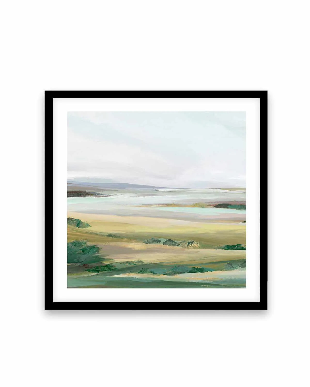 Green Pastures II Left SQ Art Print from Olive et Oriel where you can shop wallpaper and artworks online