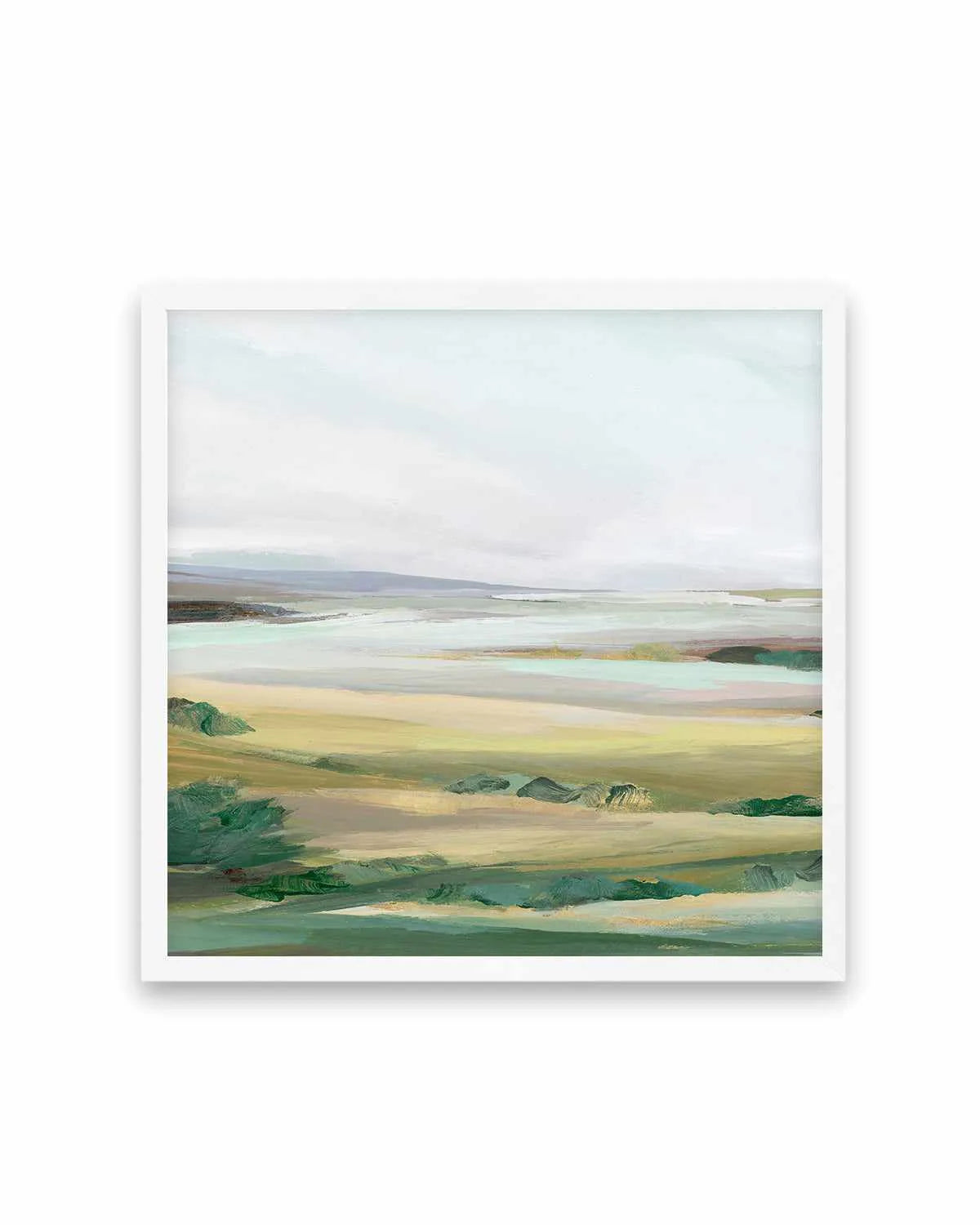 Green Pastures II Left SQ Art Print from Olive et Oriel where you can shop wallpaper and artworks online