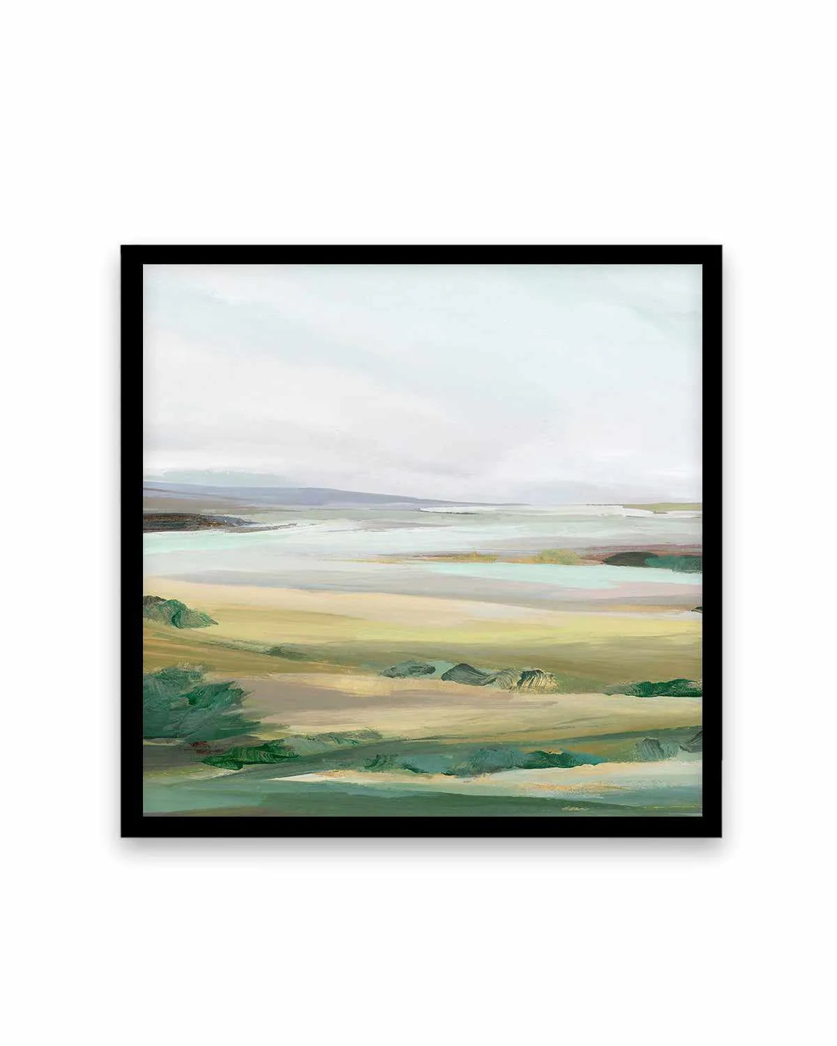 Green Pastures II Left SQ Art Print from Olive et Oriel where you can shop wallpaper and artworks online