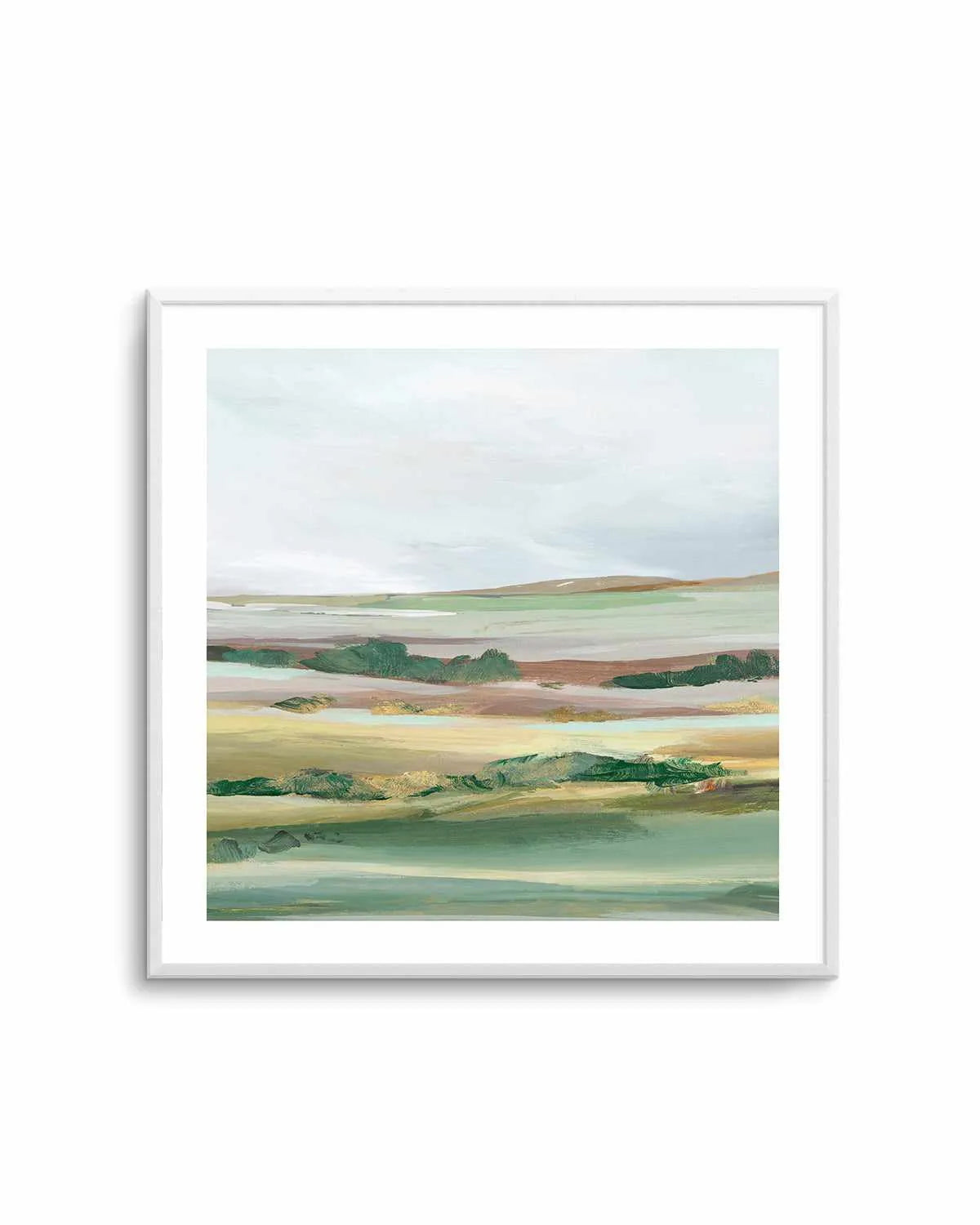 Green Pastures II Right SQ Art Print from Olive et Oriel where you can shop wallpaper and artworks online