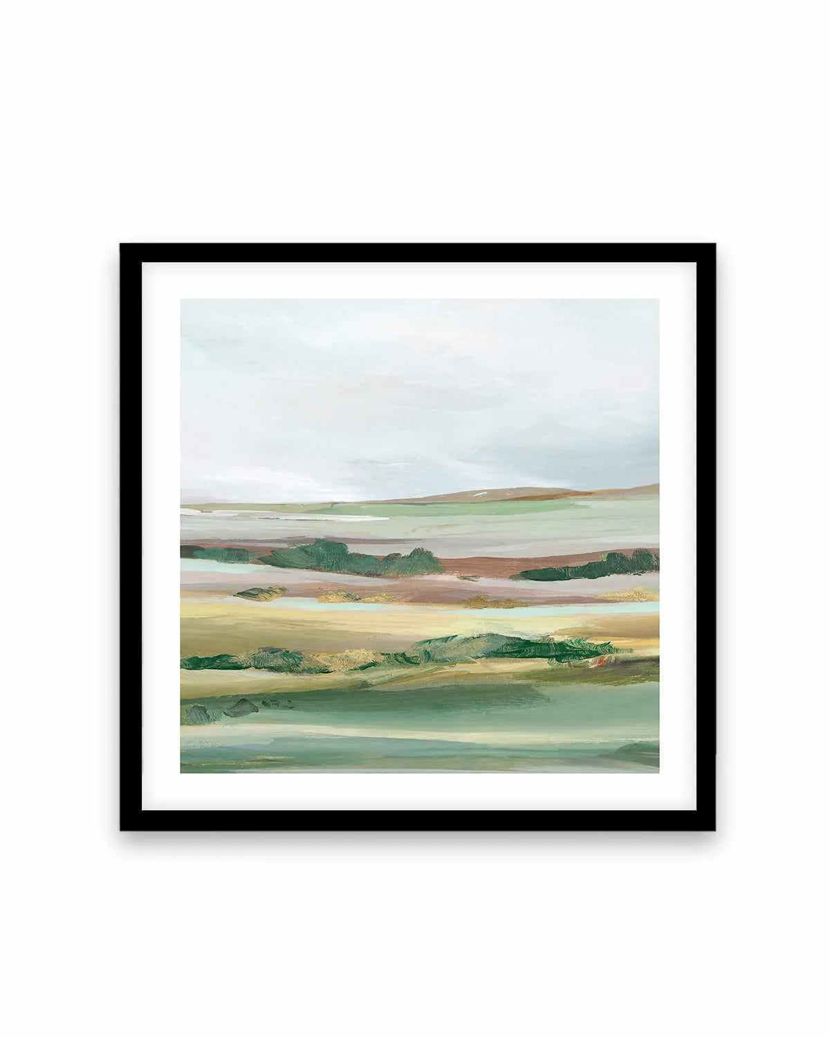 Green Pastures II Right SQ Art Print from Olive et Oriel where you can shop wallpaper and artworks online