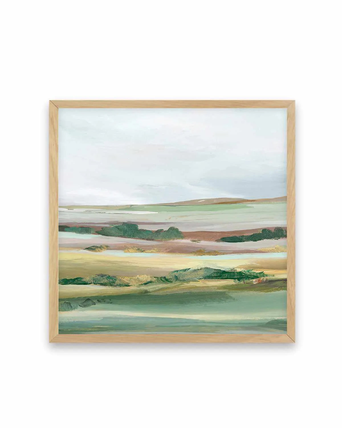 Green Pastures II Right SQ Art Print from Olive et Oriel where you can shop wallpaper and artworks online