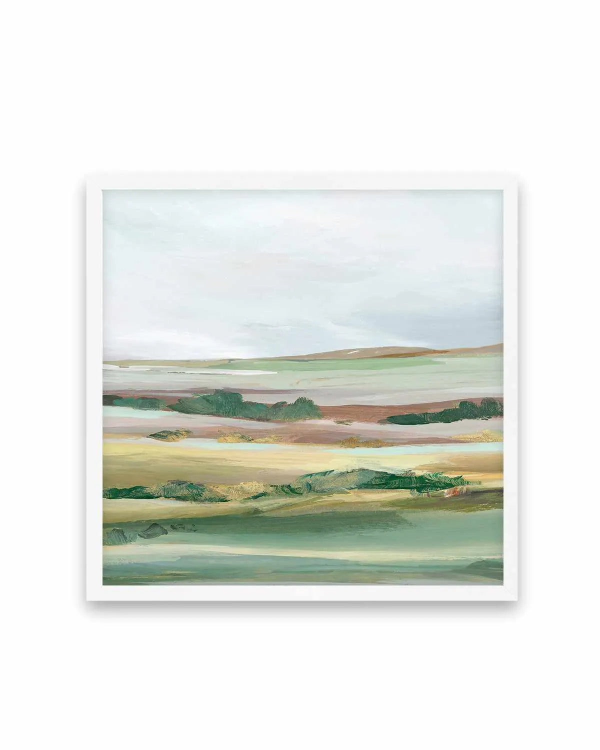 Green Pastures II Right SQ Art Print from Olive et Oriel where you can shop wallpaper and artworks online