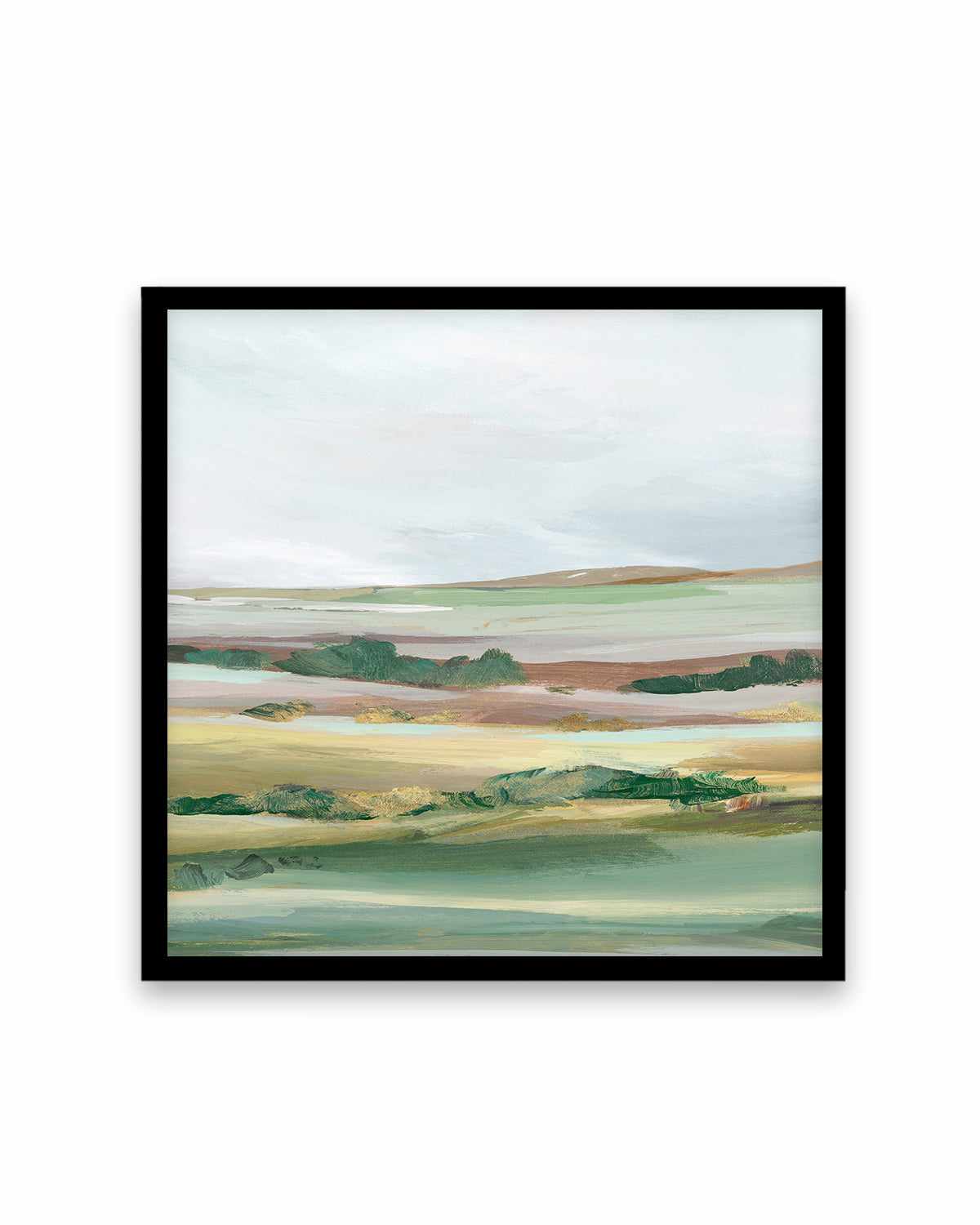 Green Pastures II Right SQ Art Print