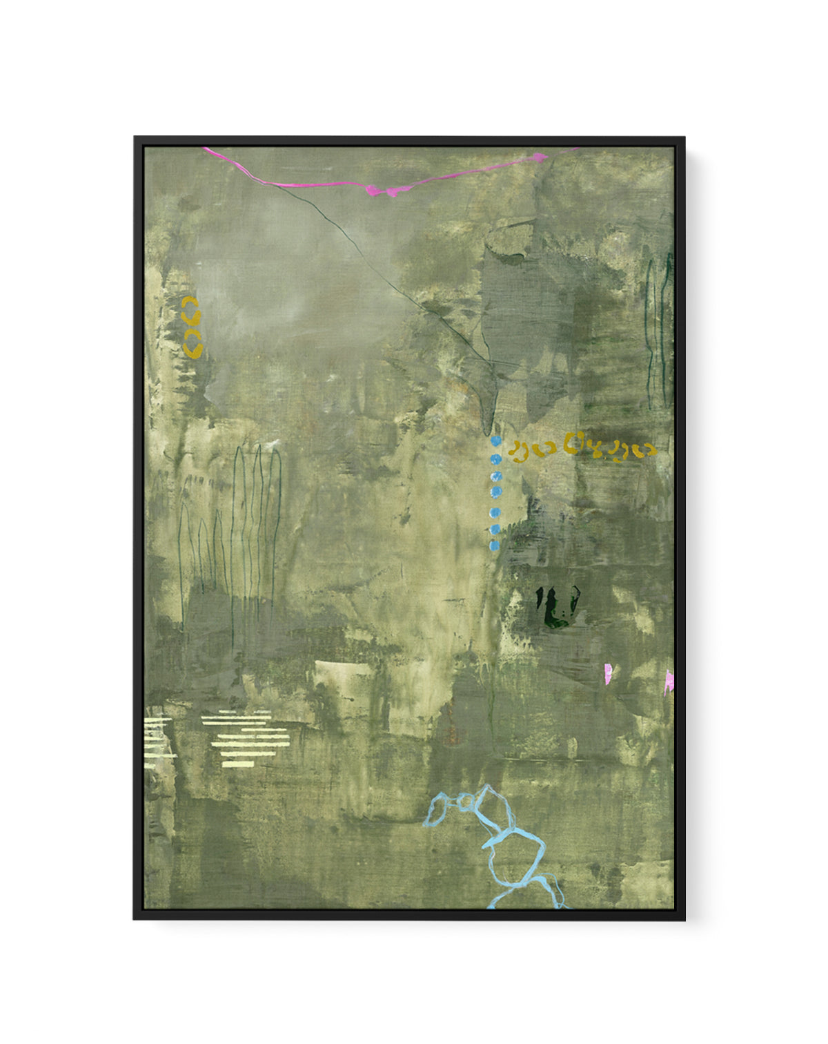 Green Petite by Design Fabrikken | Framed Canvas Art Print