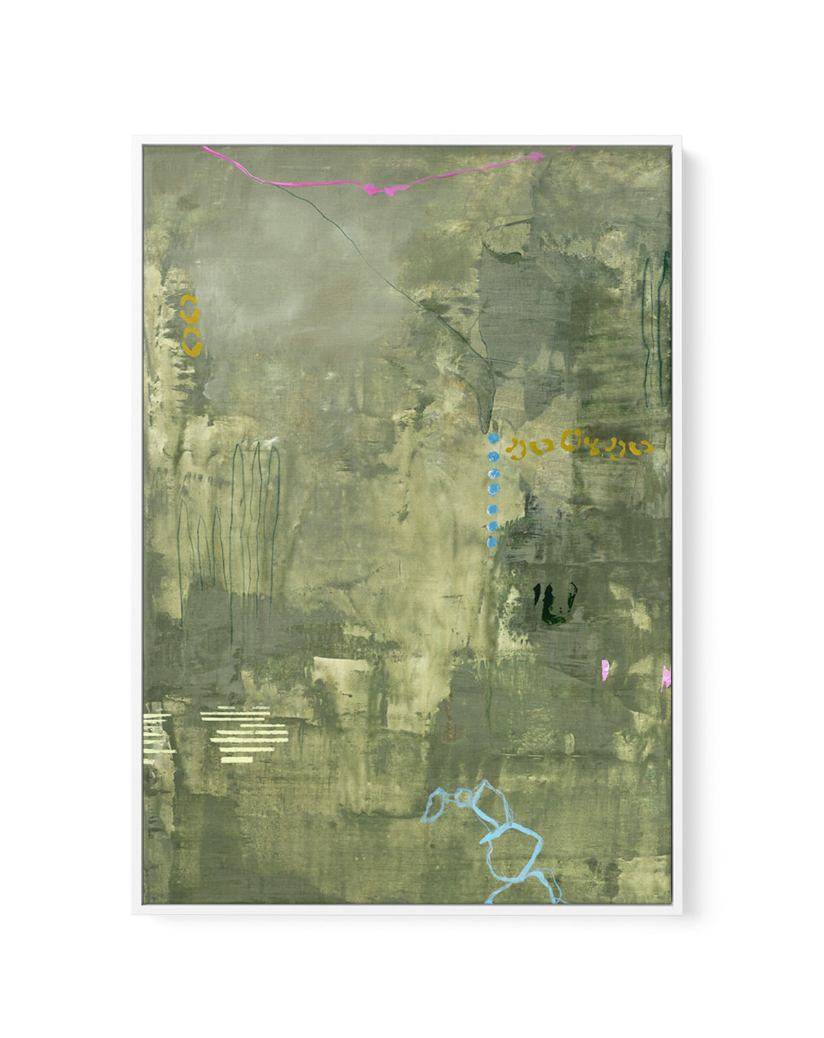 Green Petite by Design Fabrikken | Framed Canvas Art Print