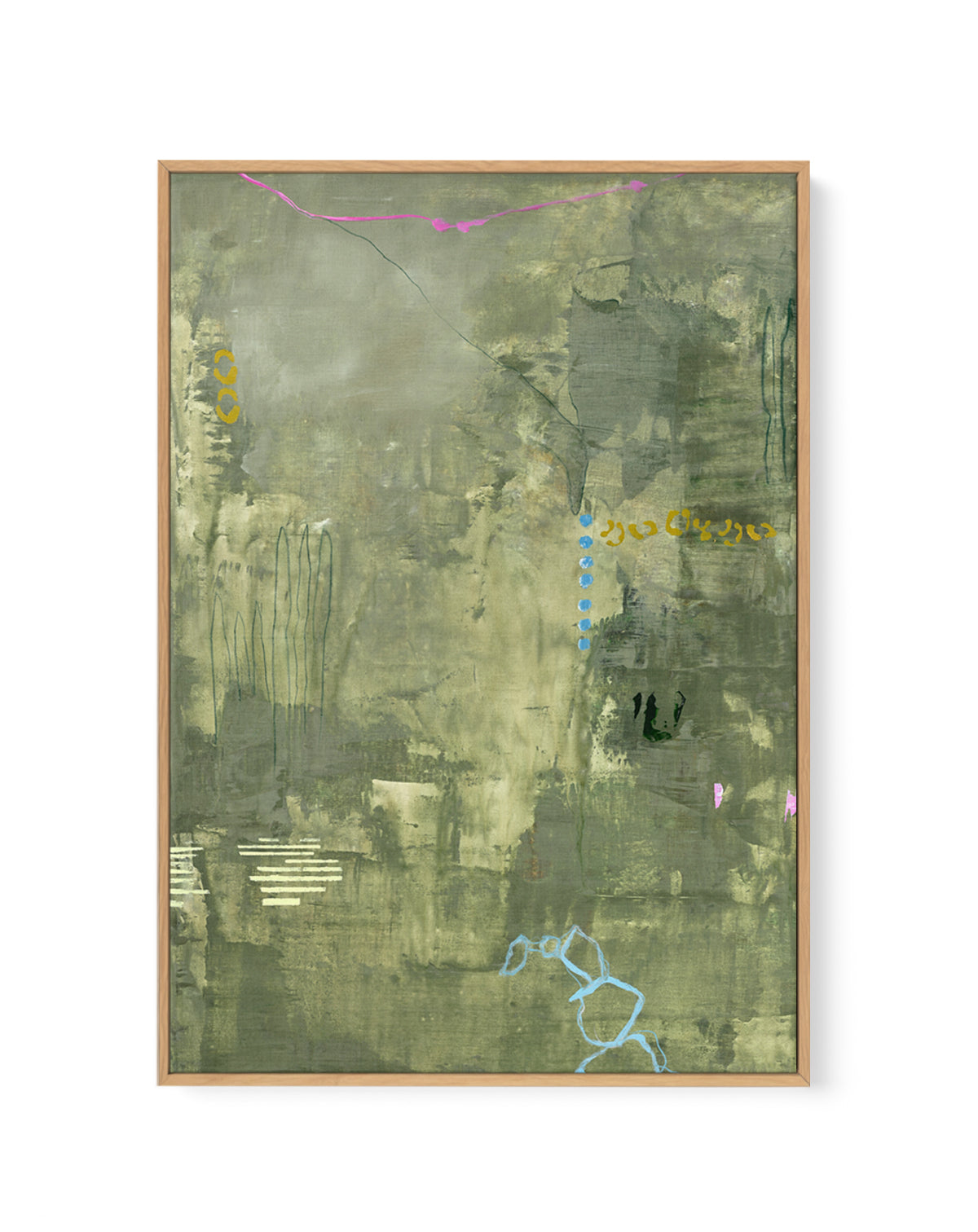 Green Petite by Design Fabrikken | Framed Canvas Art Print