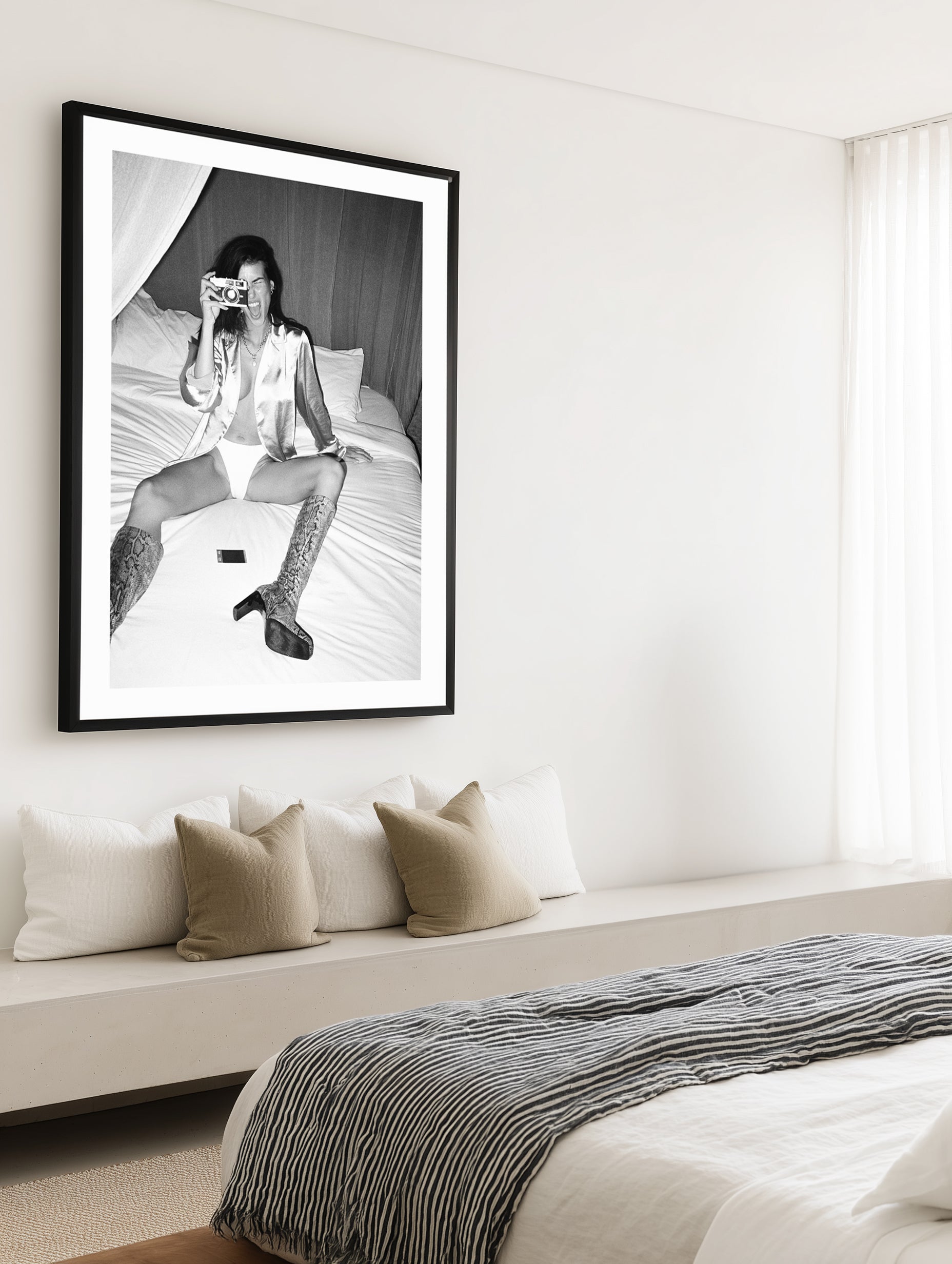 Green Room I B&W by Amy Hallam | Art Print