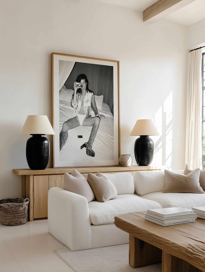 Green Room I B&W by Amy Hallam | Art Print from Olive et Oriel where you can shop wallpaper and artworks online