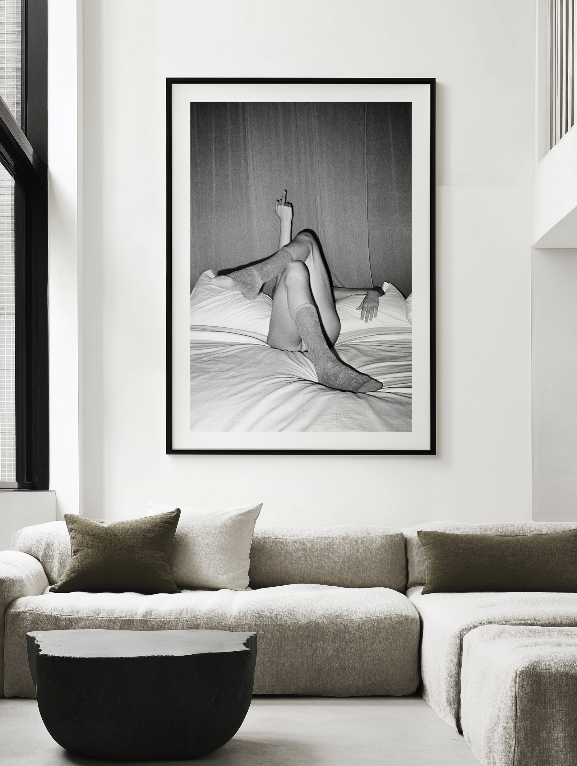 Green Room II B&W by Amy Hallam | Art Print