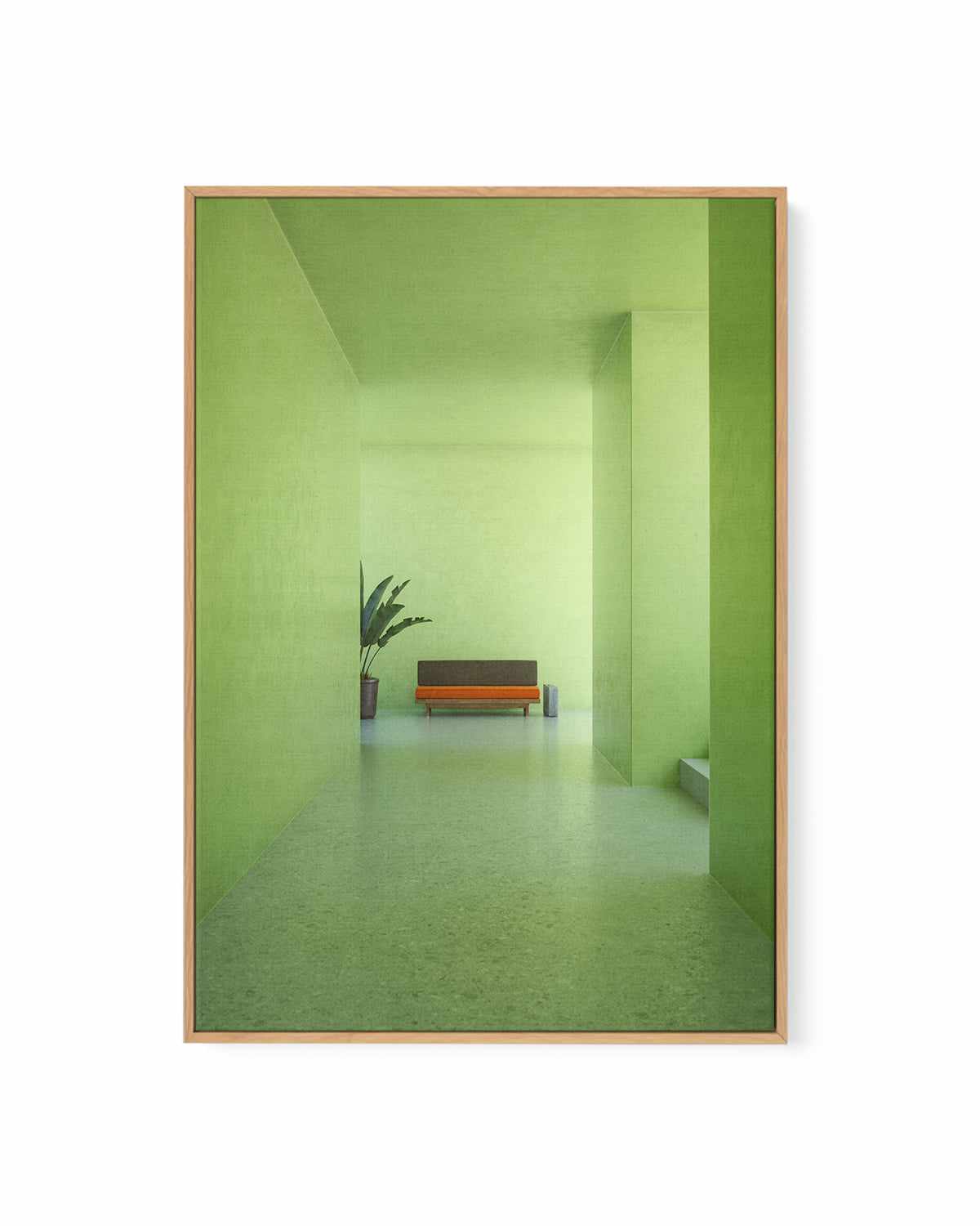 Green Room by Guachinarte | Framed Canvas Art Print