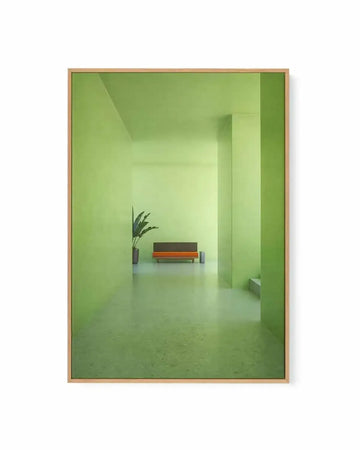 Green Room by Guachinarte | Framed Canvas Art Print from Olive et Oriel where you can shop wallpaper and artworks online