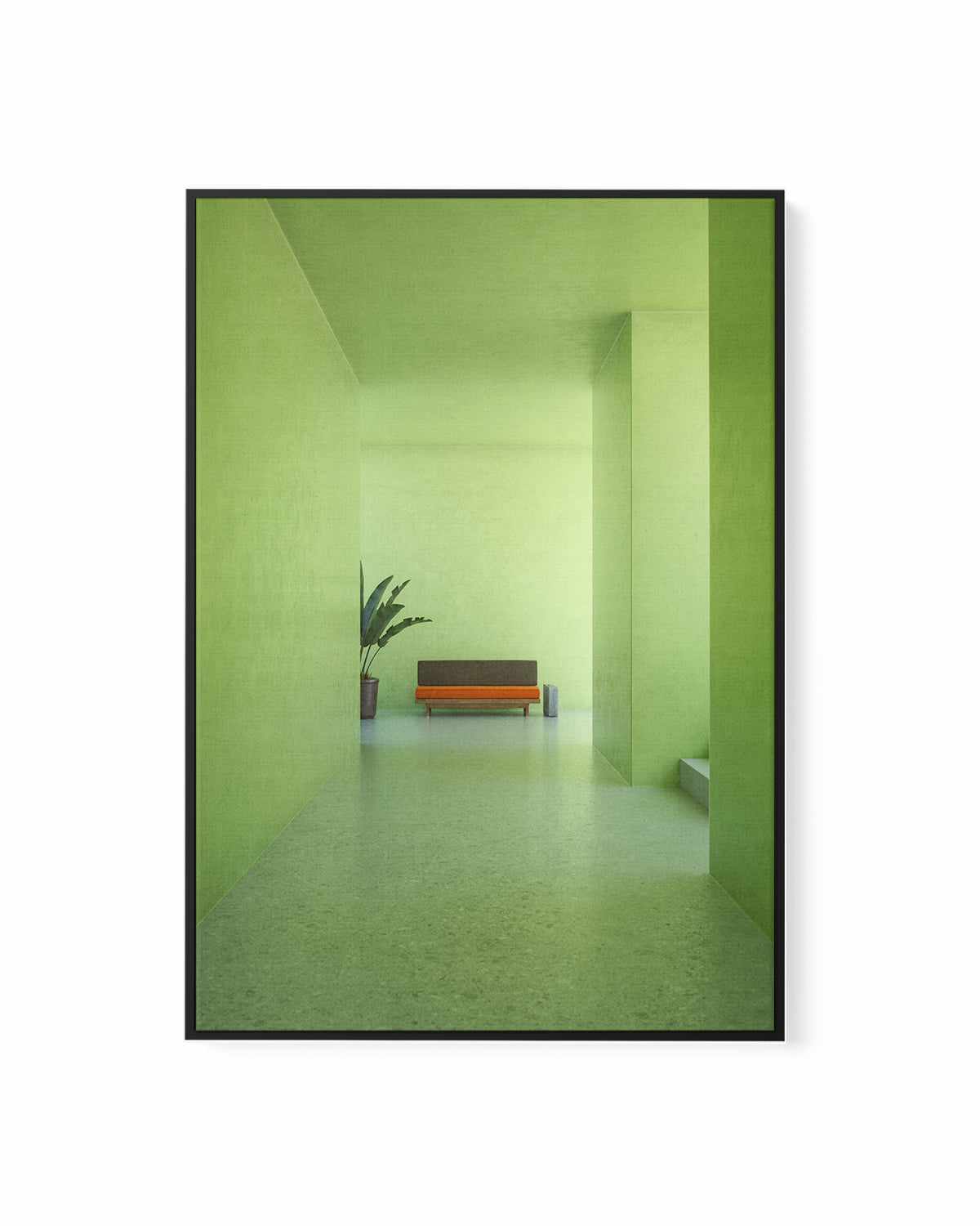 Green Room by Guachinarte | Framed Canvas Art Print