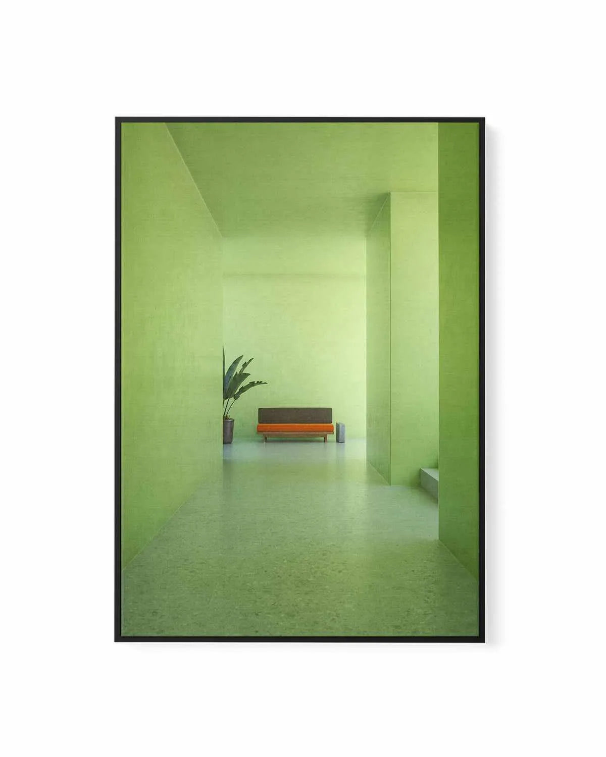Green Room by Guachinarte | Framed Canvas Art Print from Olive et Oriel where you can shop wallpaper and artworks online