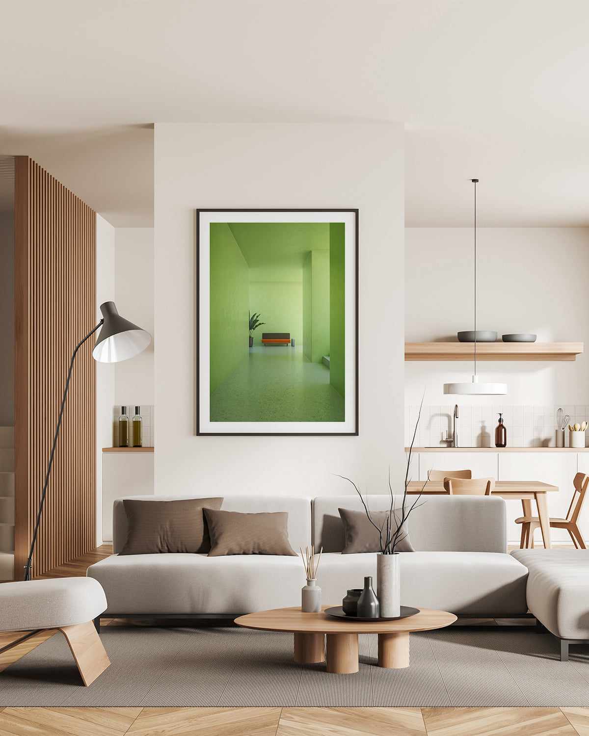 Green Room by Guachinarte Art Print