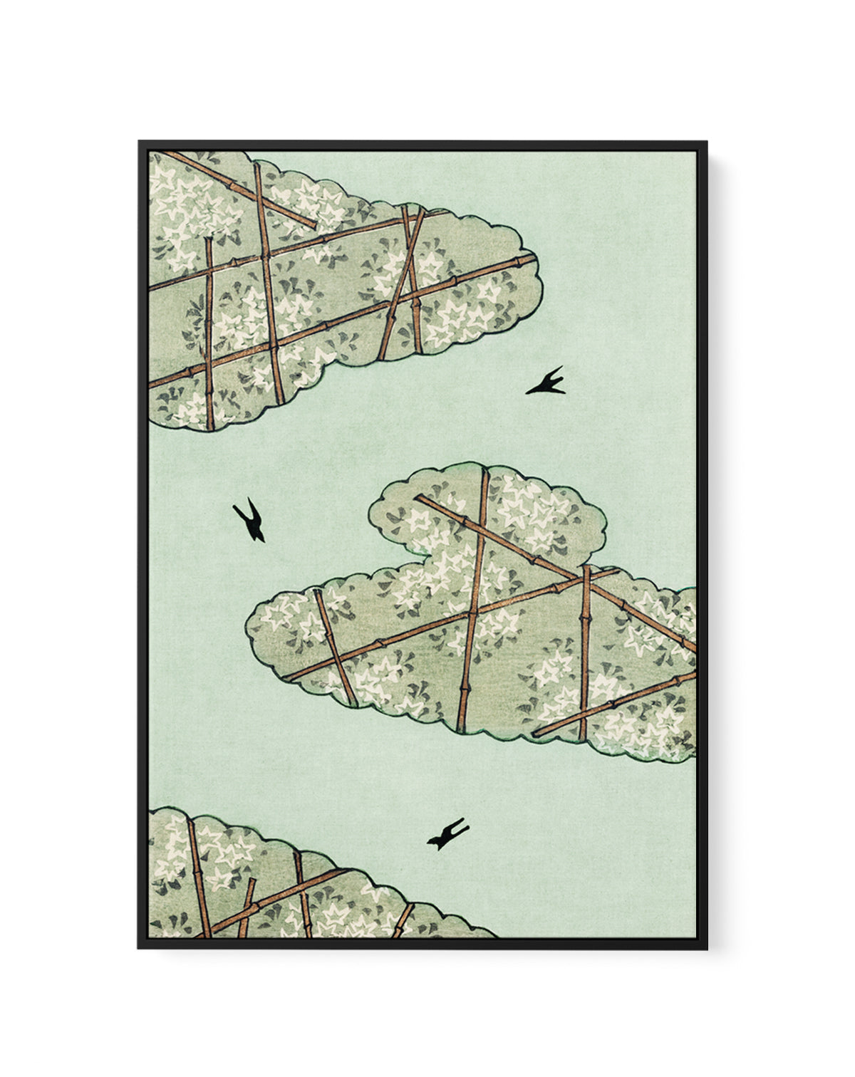 Green Sky | Framed Canvas Art Print