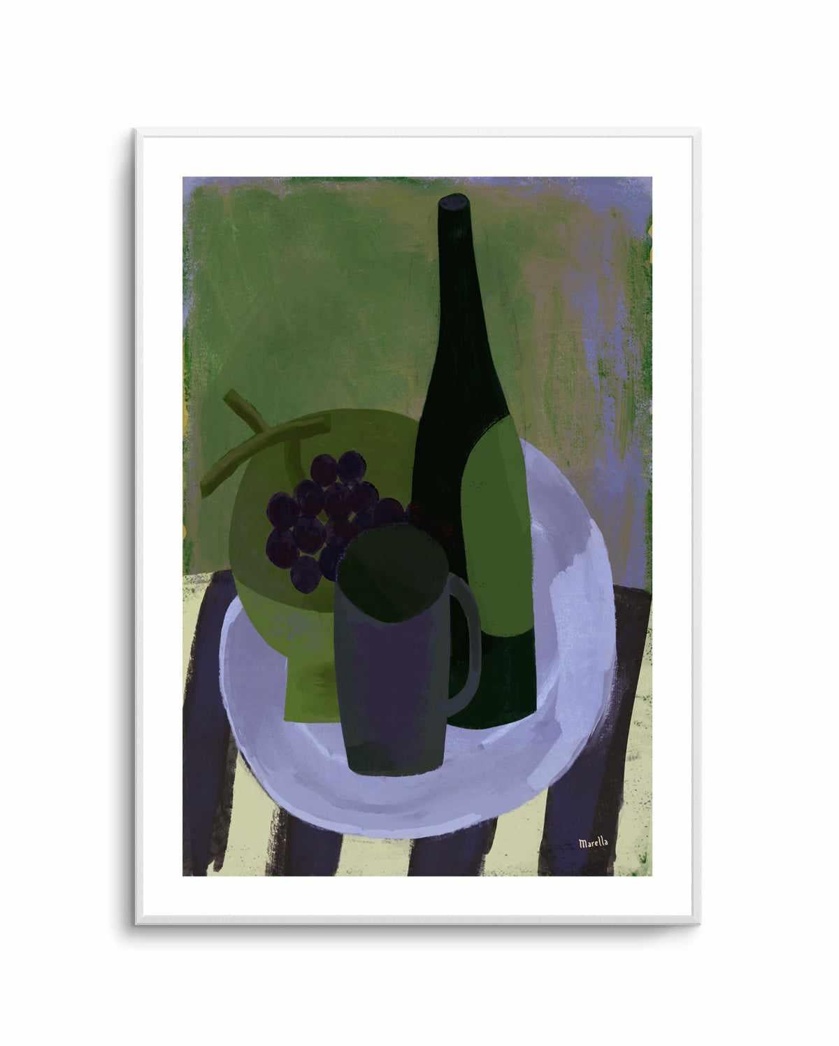 Green Still Life by Marco Marella | Art Print from Olive et Oriel where you can shop wallpaper and artworks online
