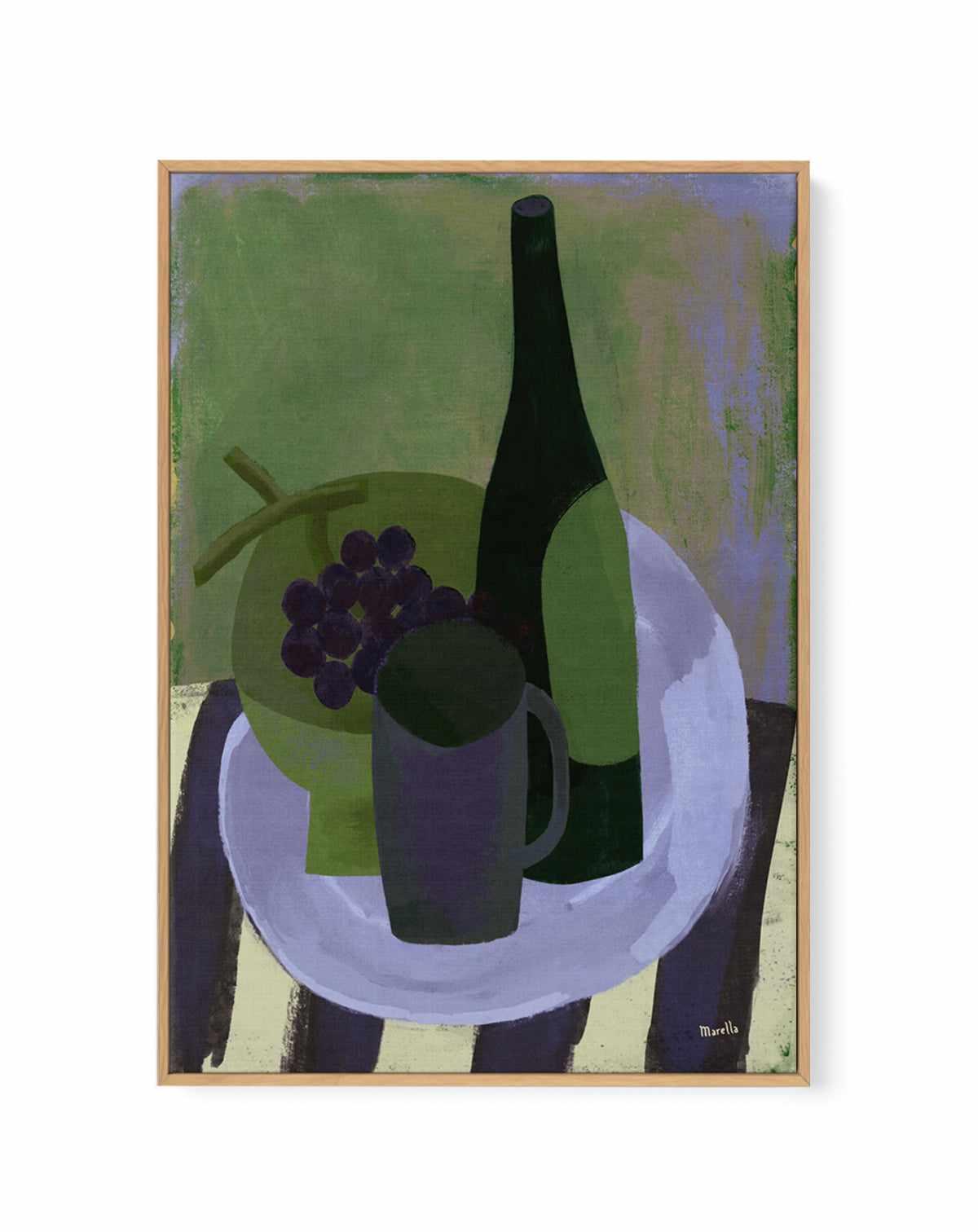 Green Still Life by Marco Marella | Framed Canvas Art Print from Olive et Oriel where you can shop wallpaper and artworks online