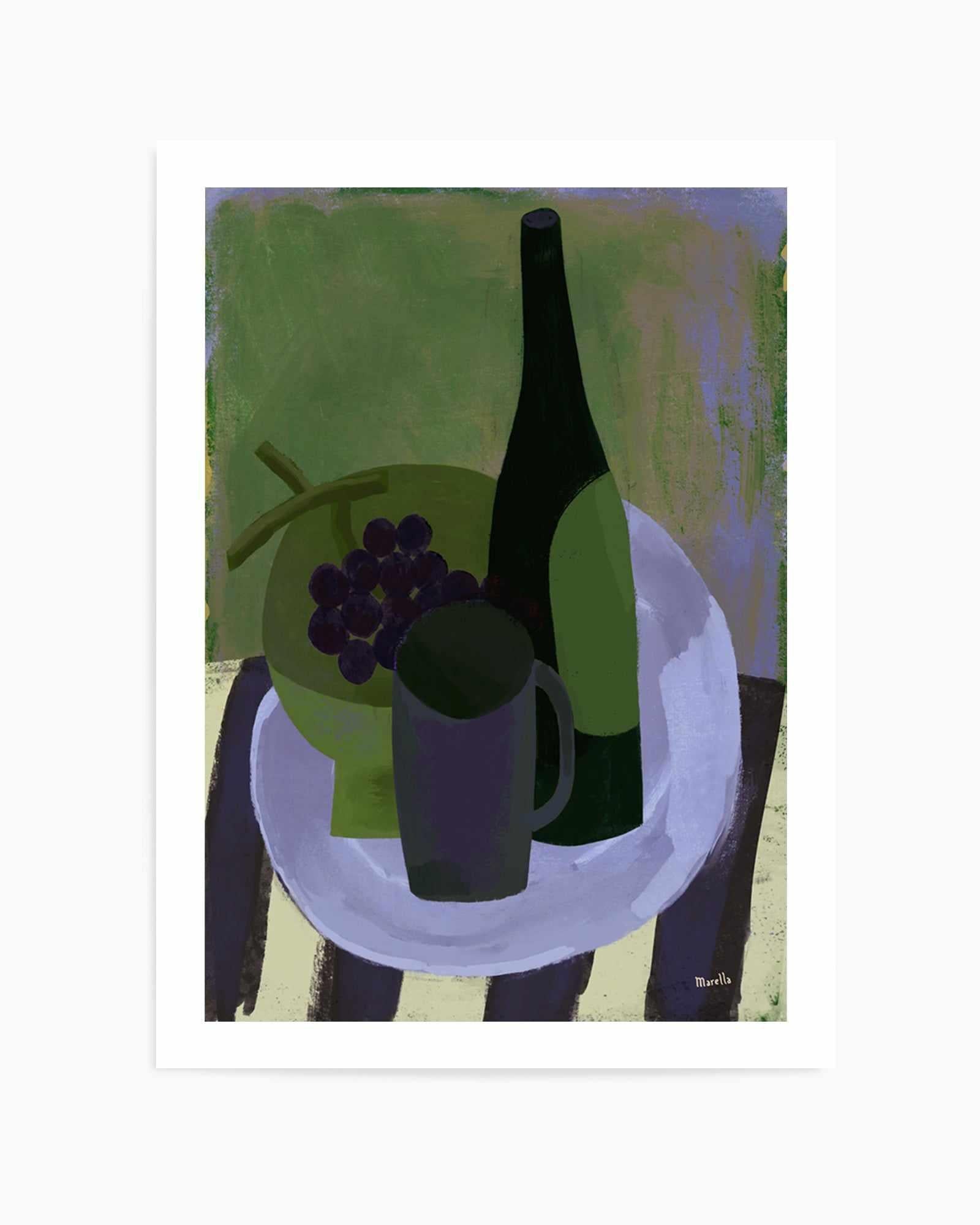 Green Still Life by Marco Marella | Art Print from Olive et Oriel where you can shop wallpaper and artworks online