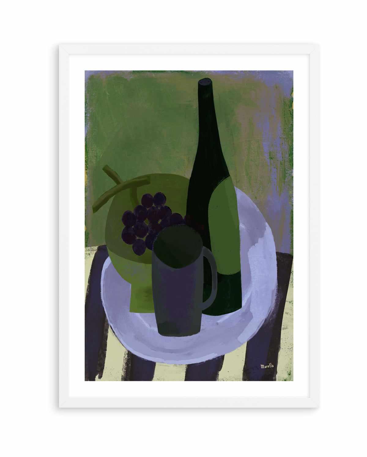Green Still Life by Marco Marella | Art Print from Olive et Oriel where you can shop wallpaper and artworks online
